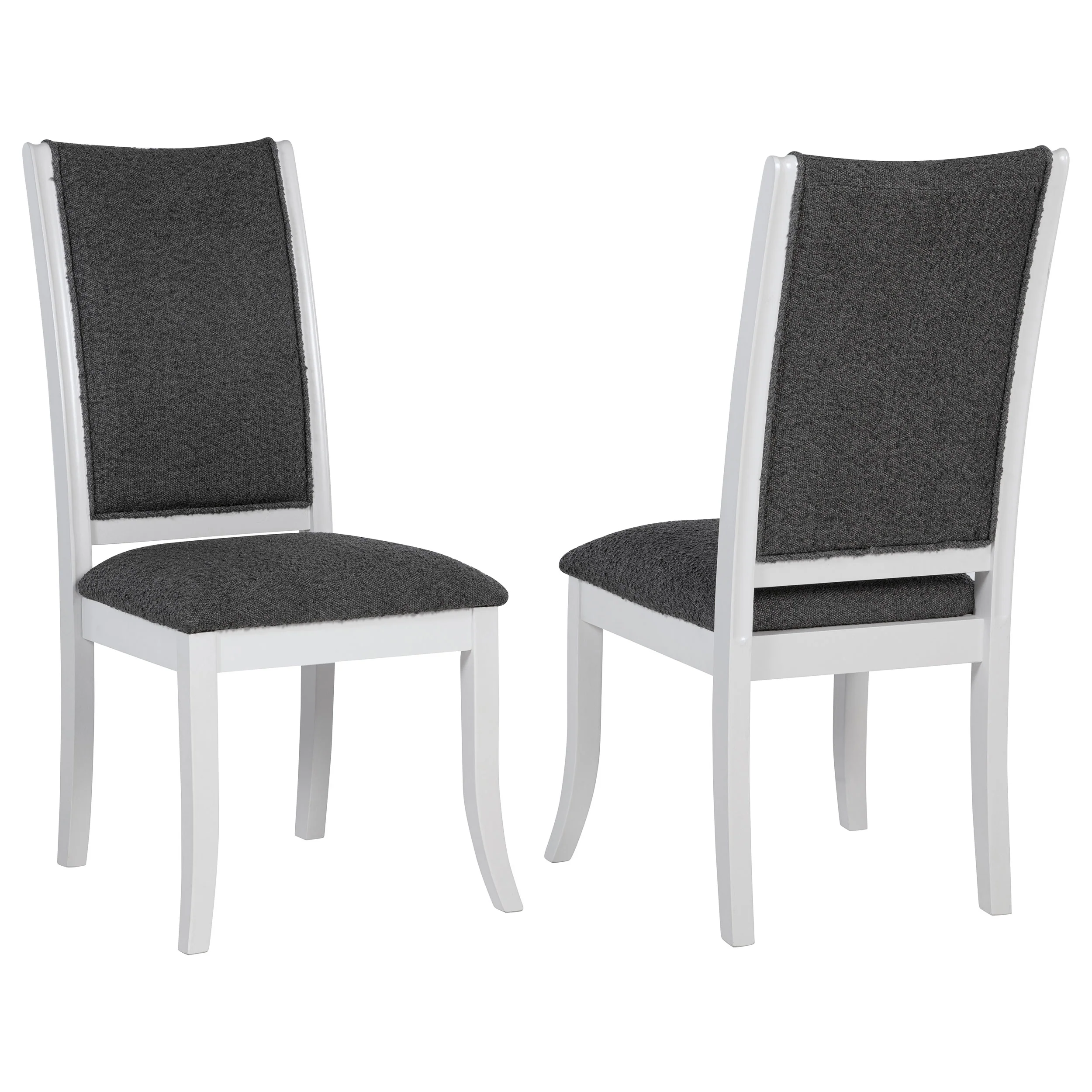 Judd Upholstered Dining Side Chair Pearl White Set of 2