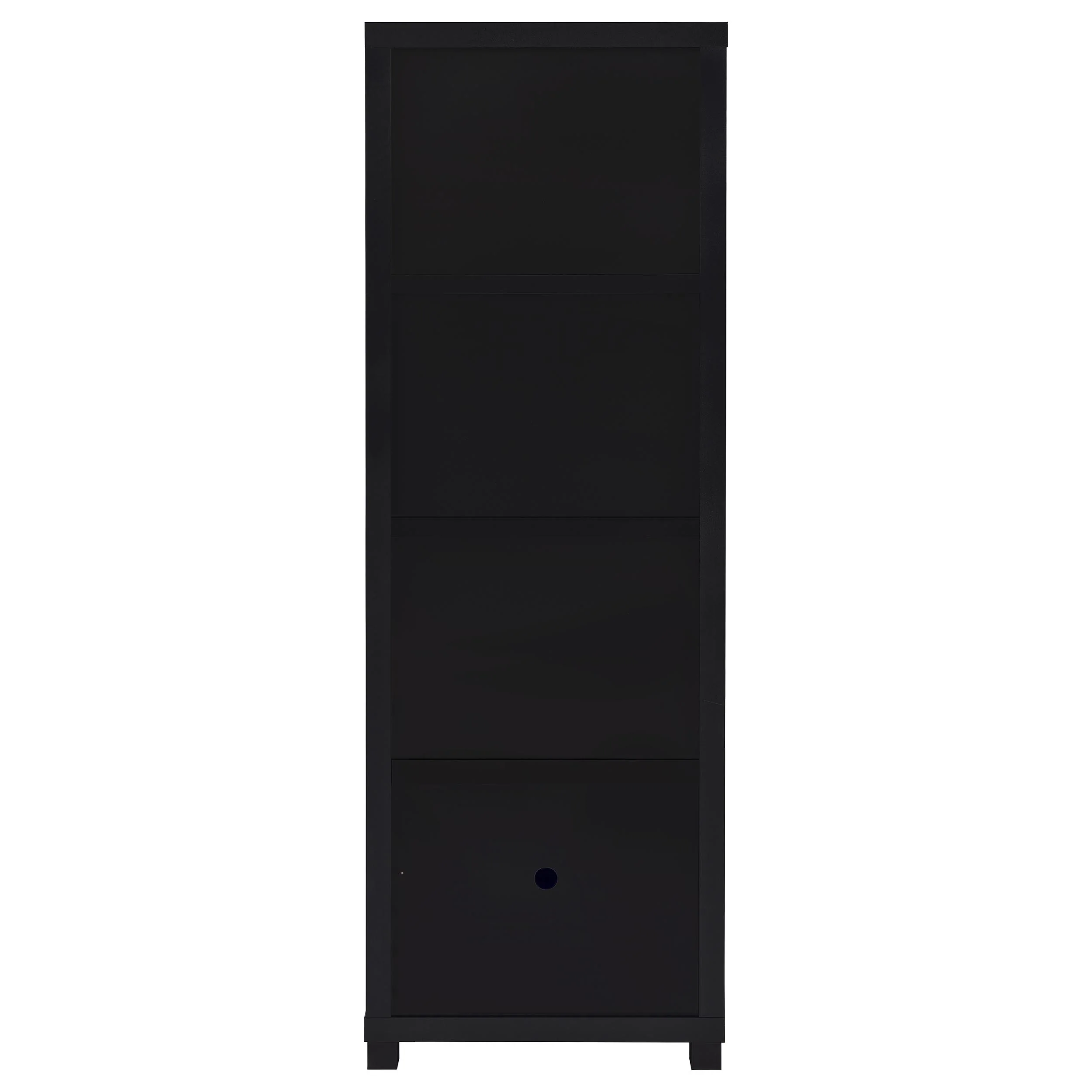 Jupiter 3-Shelf Black Media Tower with Cabinet - Image 6