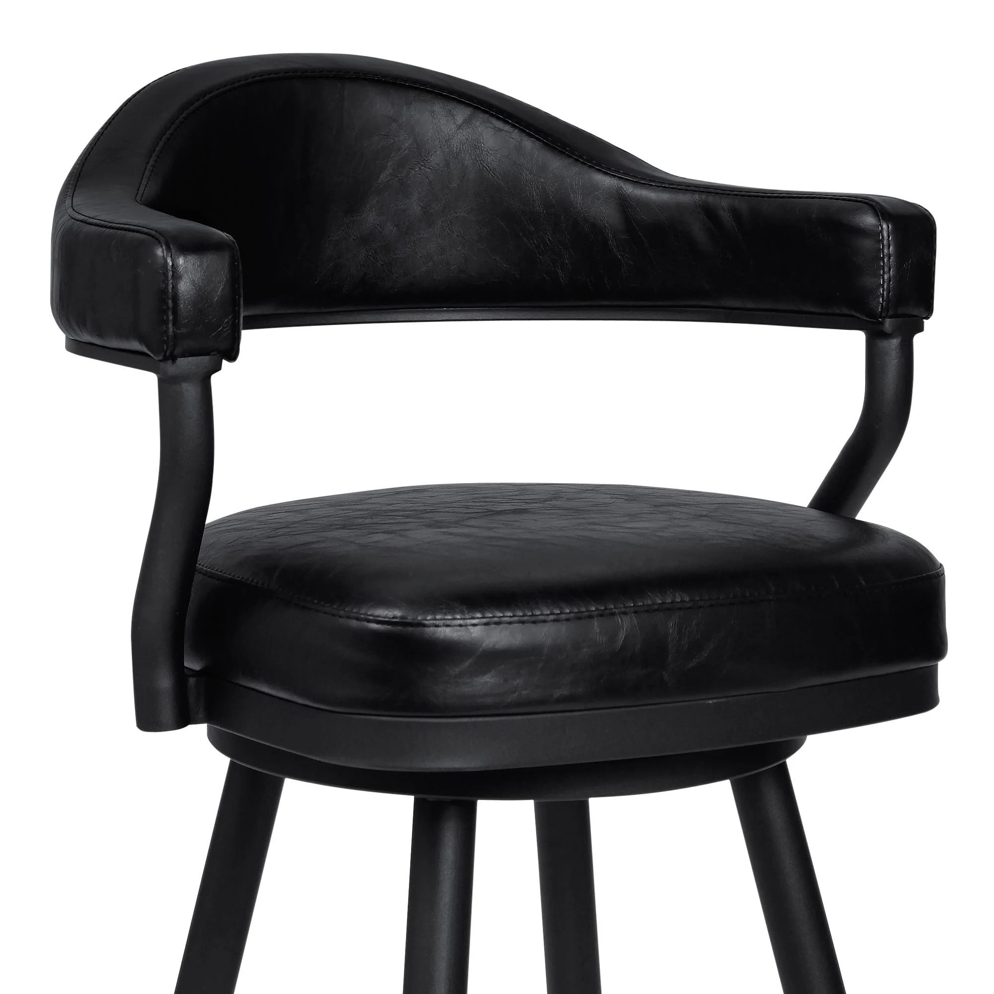 Justin - Swivel Vintage Bar Stool With Metal Legs - Image 21