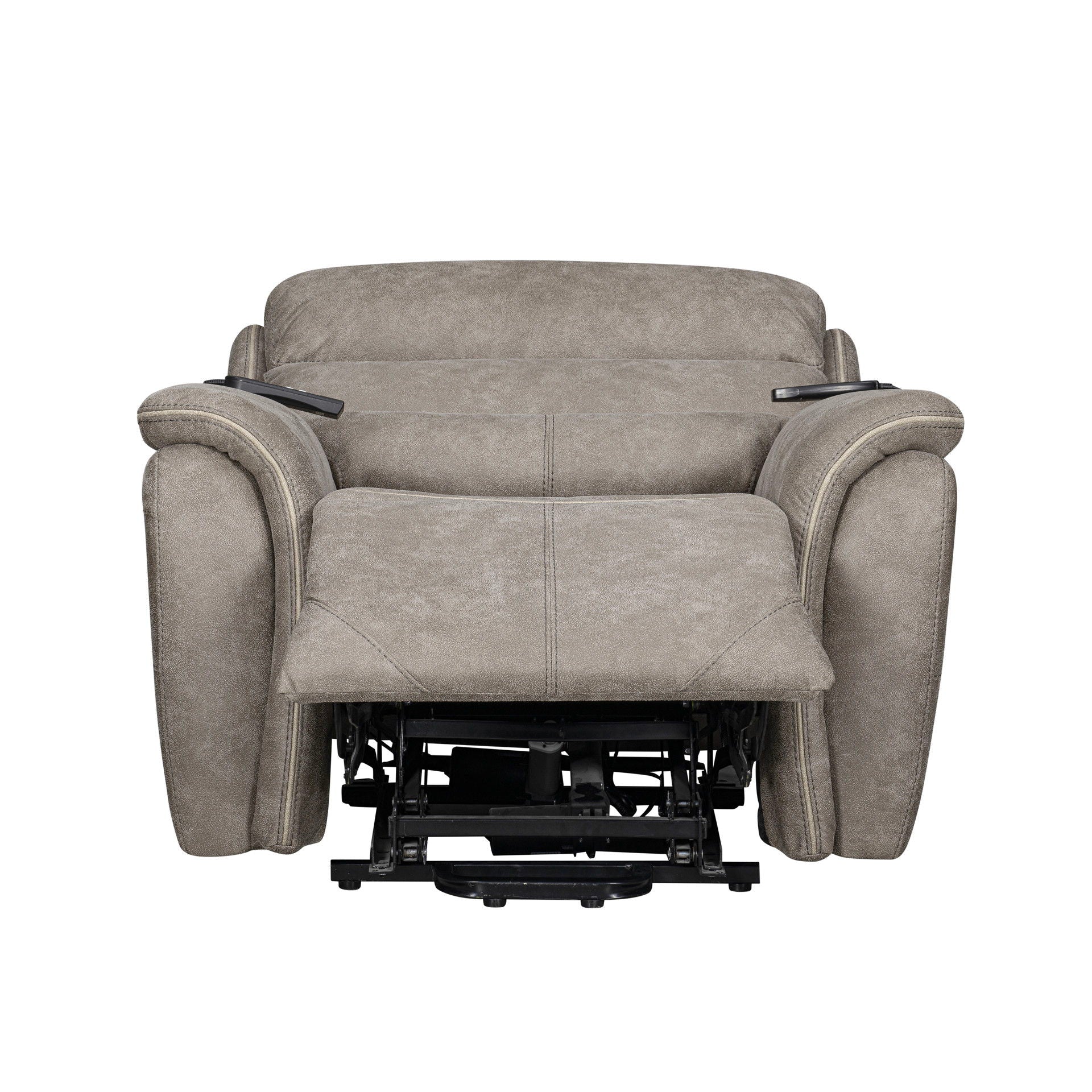 Kamari - Power Lift Recliner With Heat & Massage - Gray - Image 8