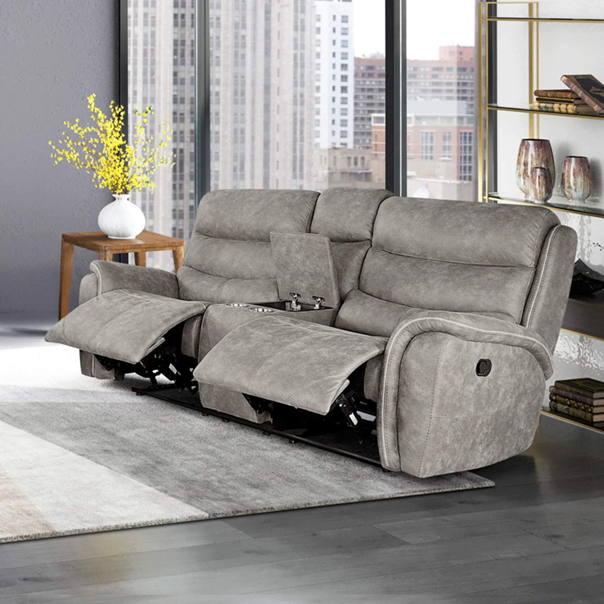 Kamari - Reclining Console Loveseat - Image 5