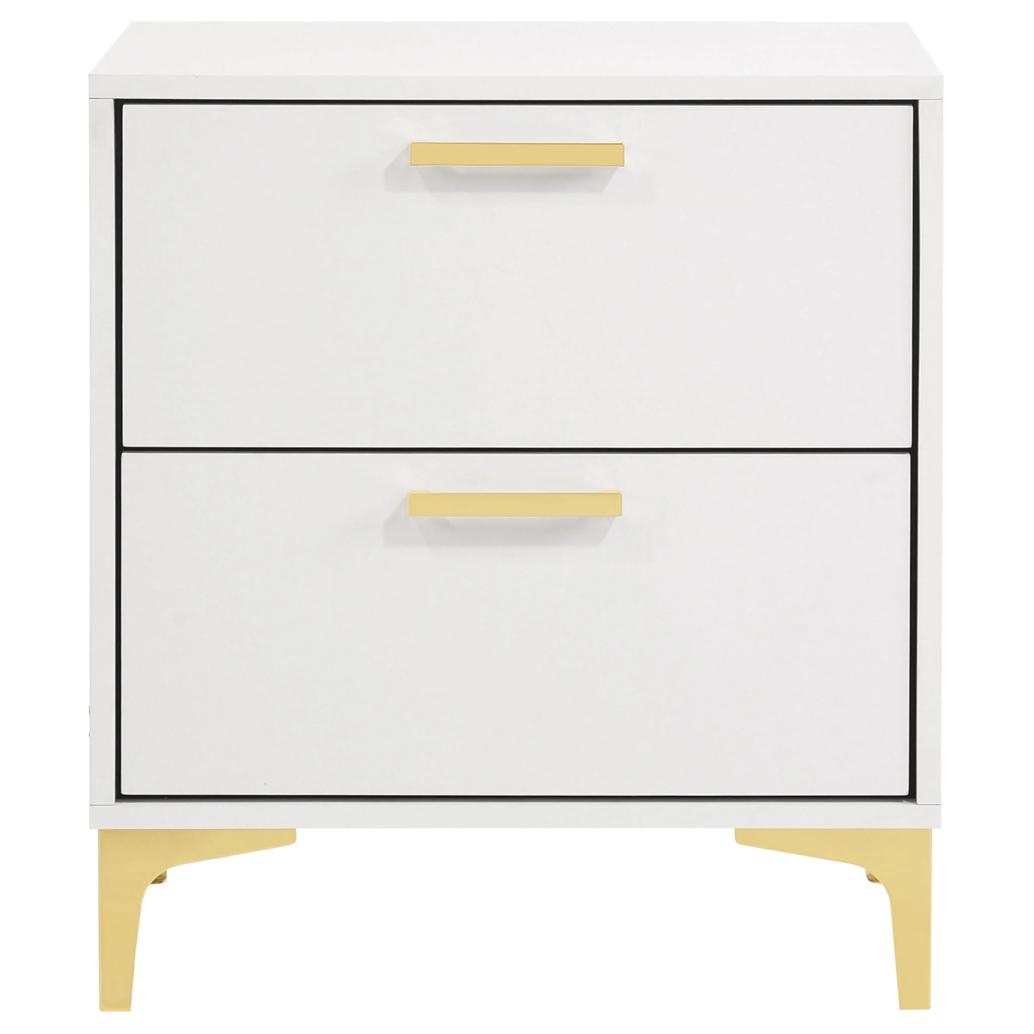 Karena - 2 Drawer Rectangular Nightstand - White - Image 6