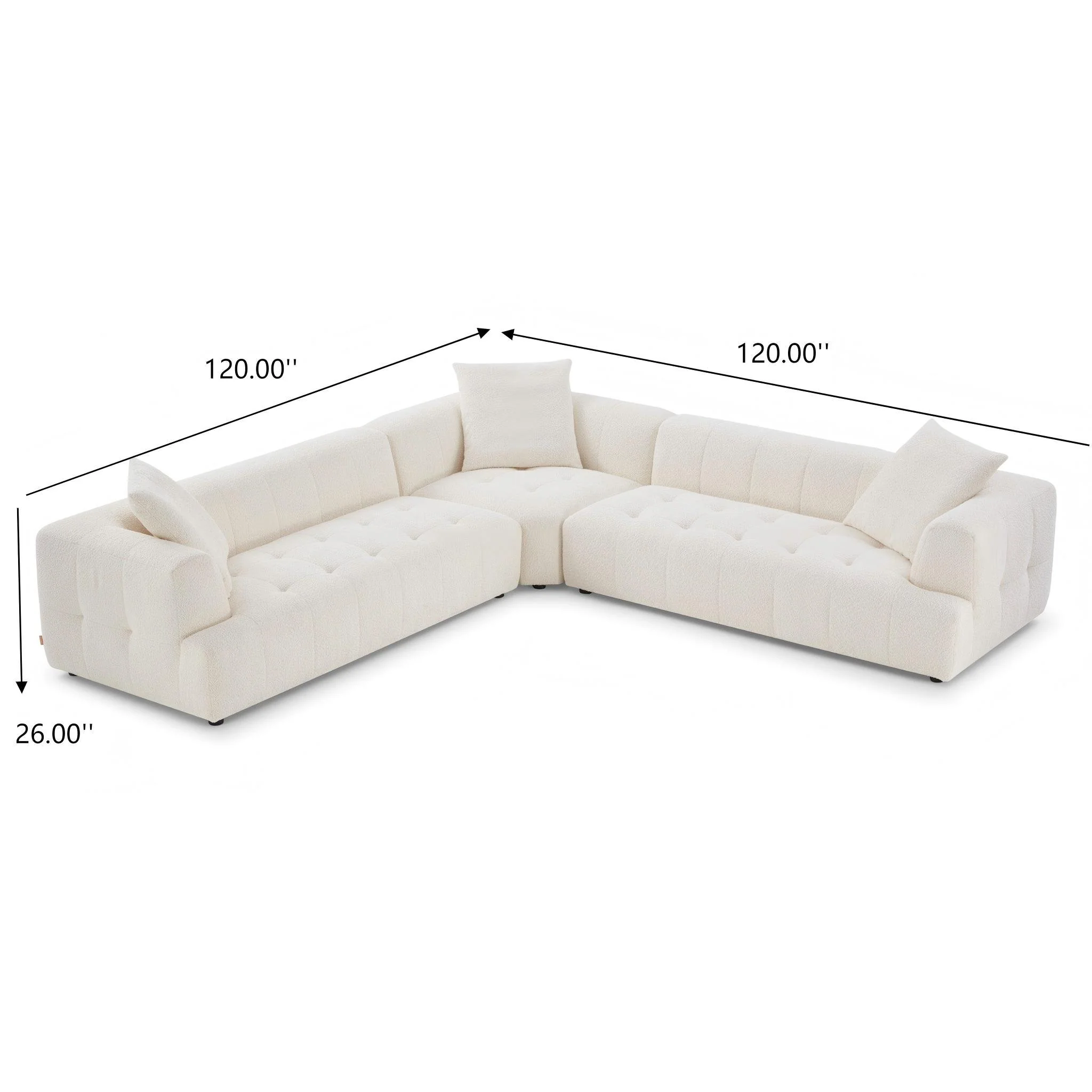Kaynes - Elegant Upholstery Corner Sofa - Image 7