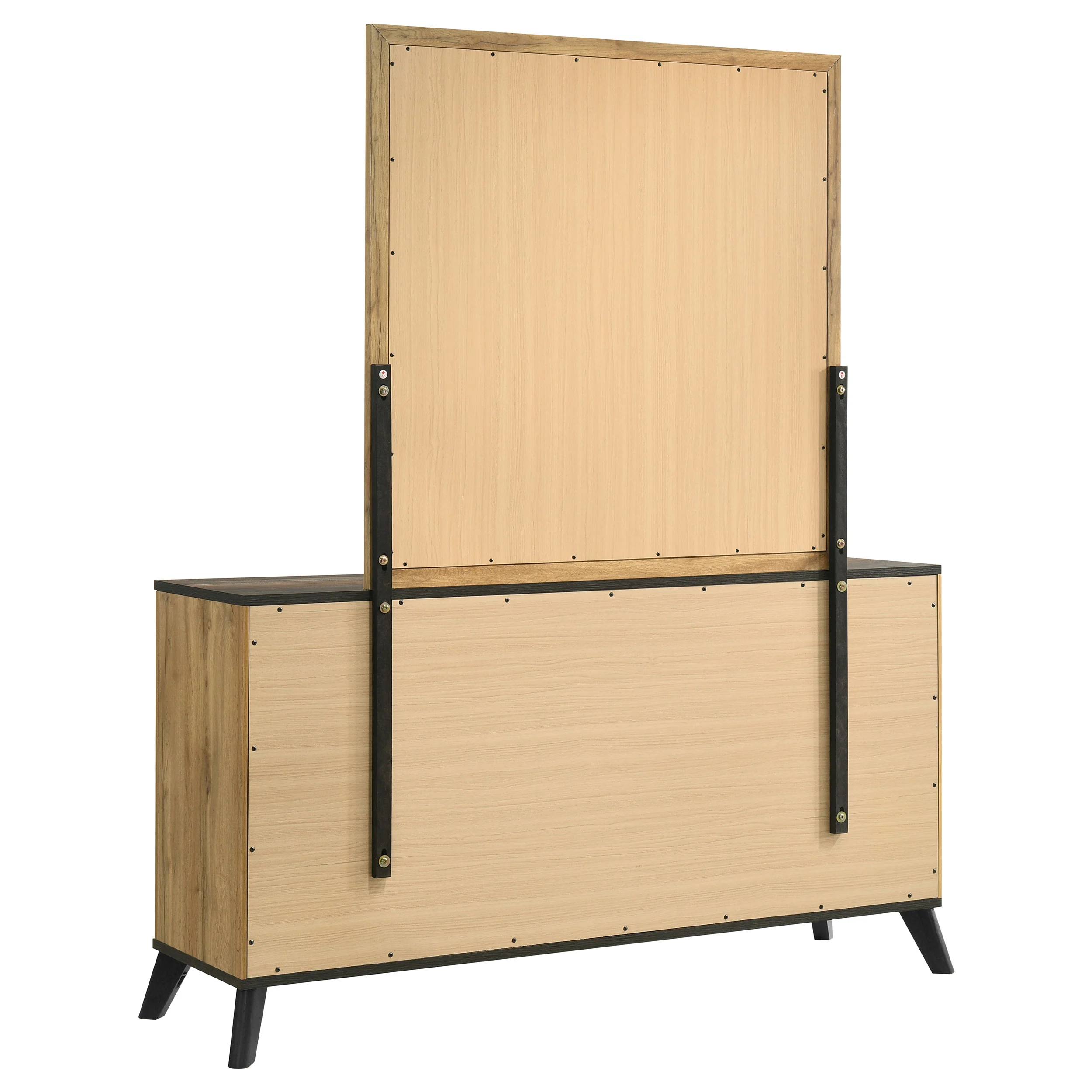 Kaywood 6-Drawer Dresser with Mirror - Weathered Brown - Image 10