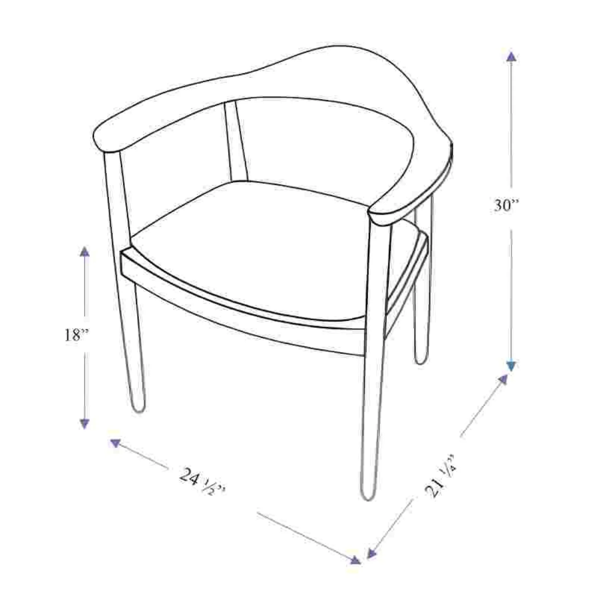 Kelly - Mid-Century Modern Dining Chair - Image 14