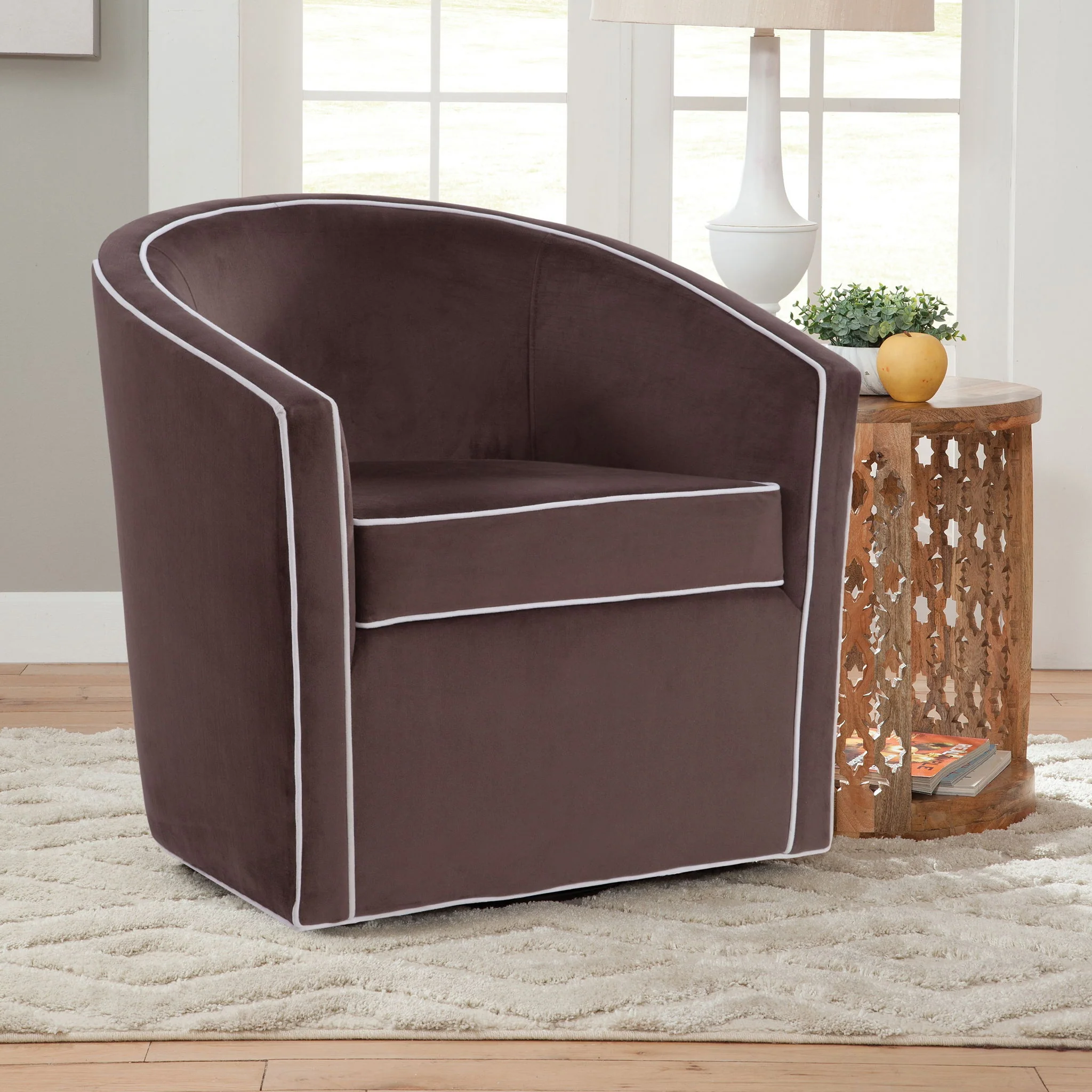 Kendall - Swivel Chair With Barrel Back Design - Image 7