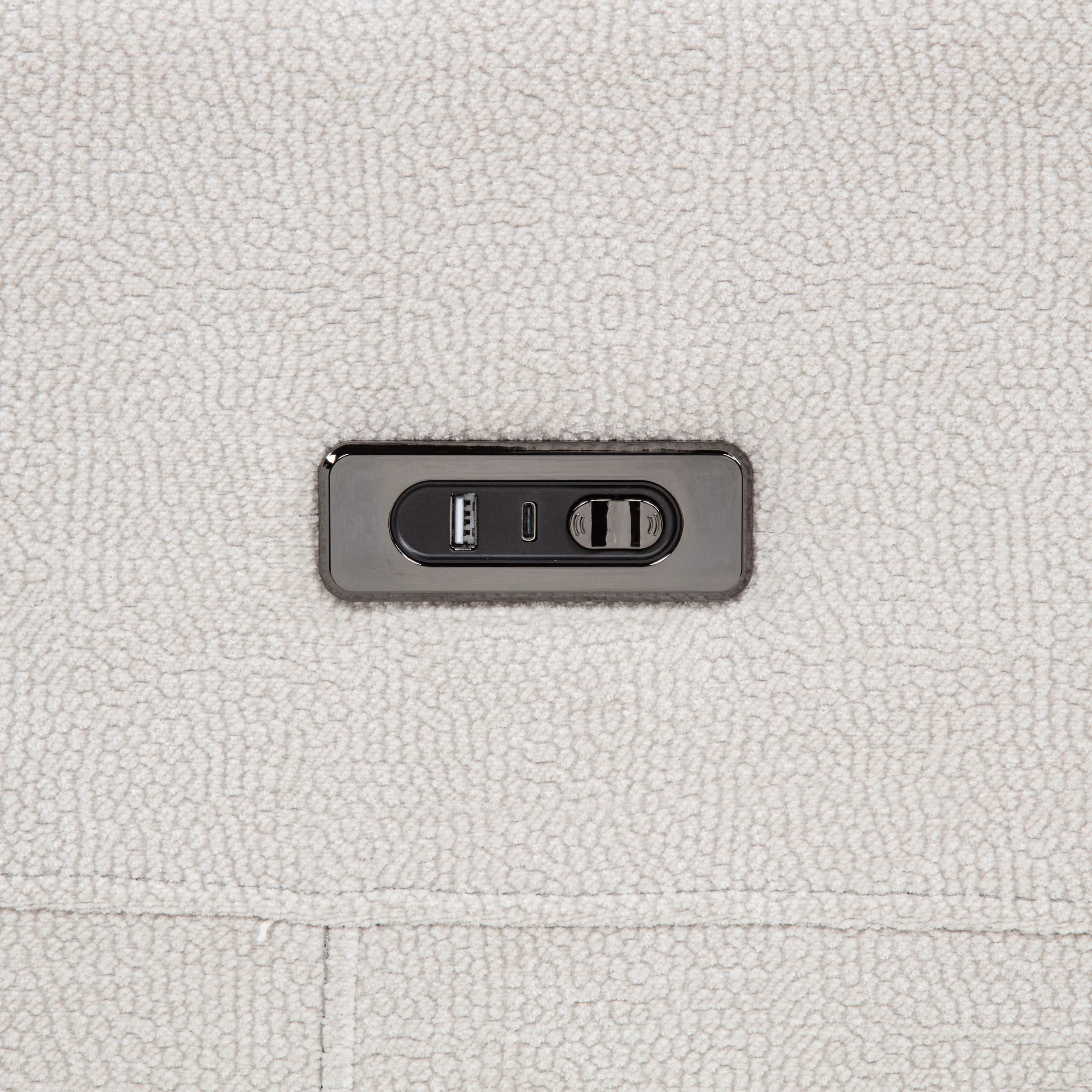 Kennett 2-Piece Chenille Power Reclining Sofa Set, Ivory - Image 13