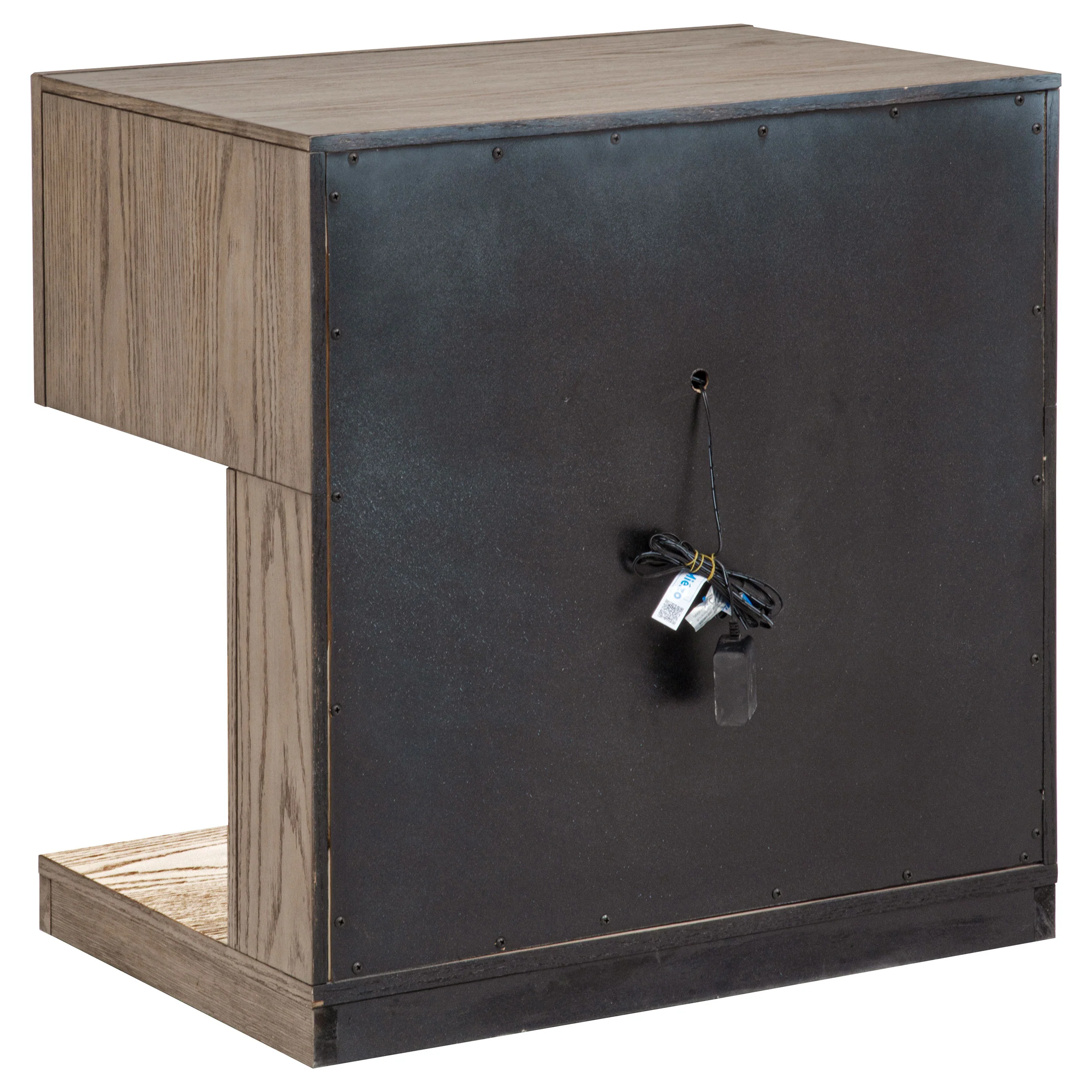 Kenora 1-Drawer Nightstand with LED Light, Barley Brown - Image 8