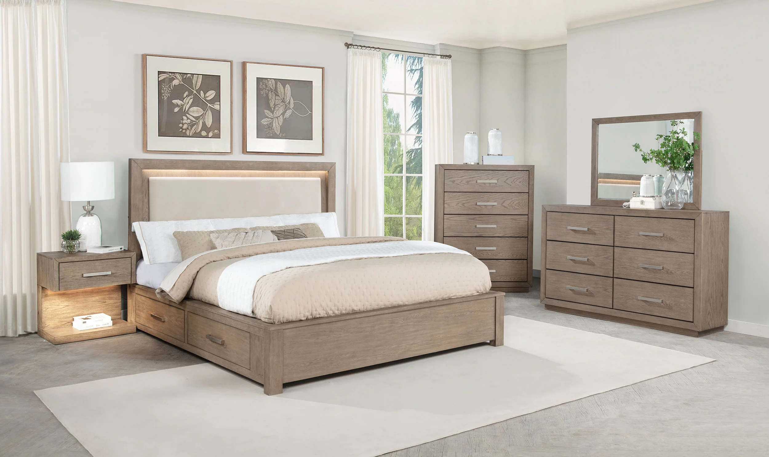 Kenora 5-Drawer Chest in Barley Brown - Image 13