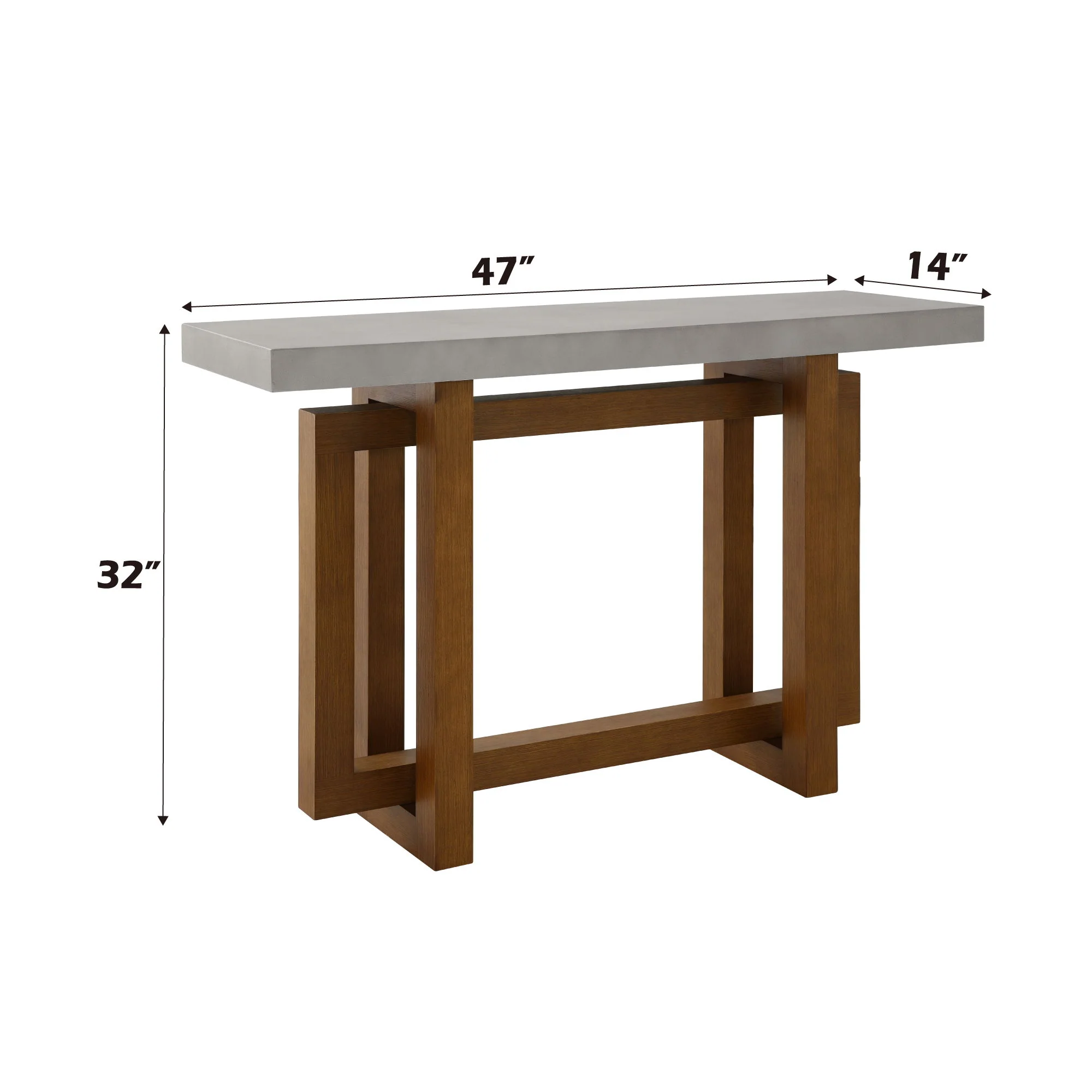 Keven - Faux Concrete Top Table - Image 3
