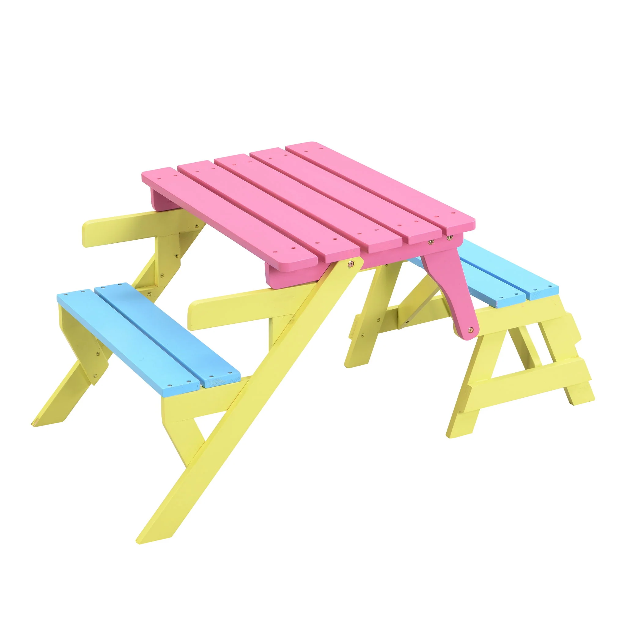 Kids Multi-Functional Arm Chair, Table With 2 Benches All-In-One Set - Image 2