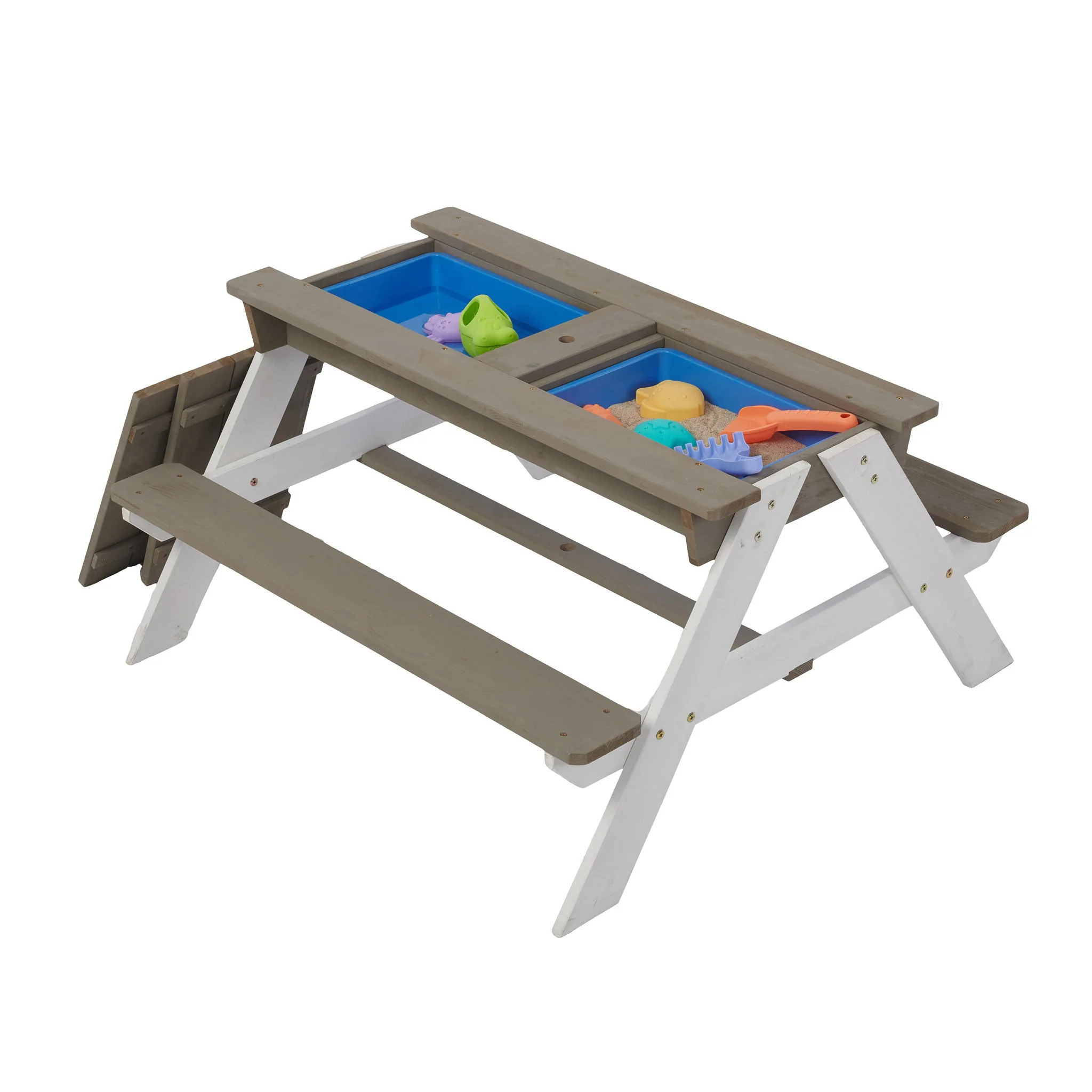 Kids Picnic Table With Sand And Water Table Conversion - Image 15