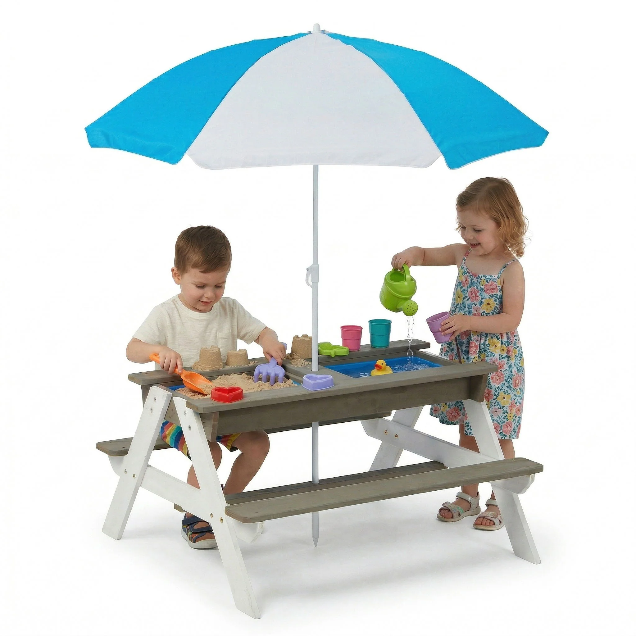 Kids Picnic Table With Sand And Water Table Conversion - Image 16