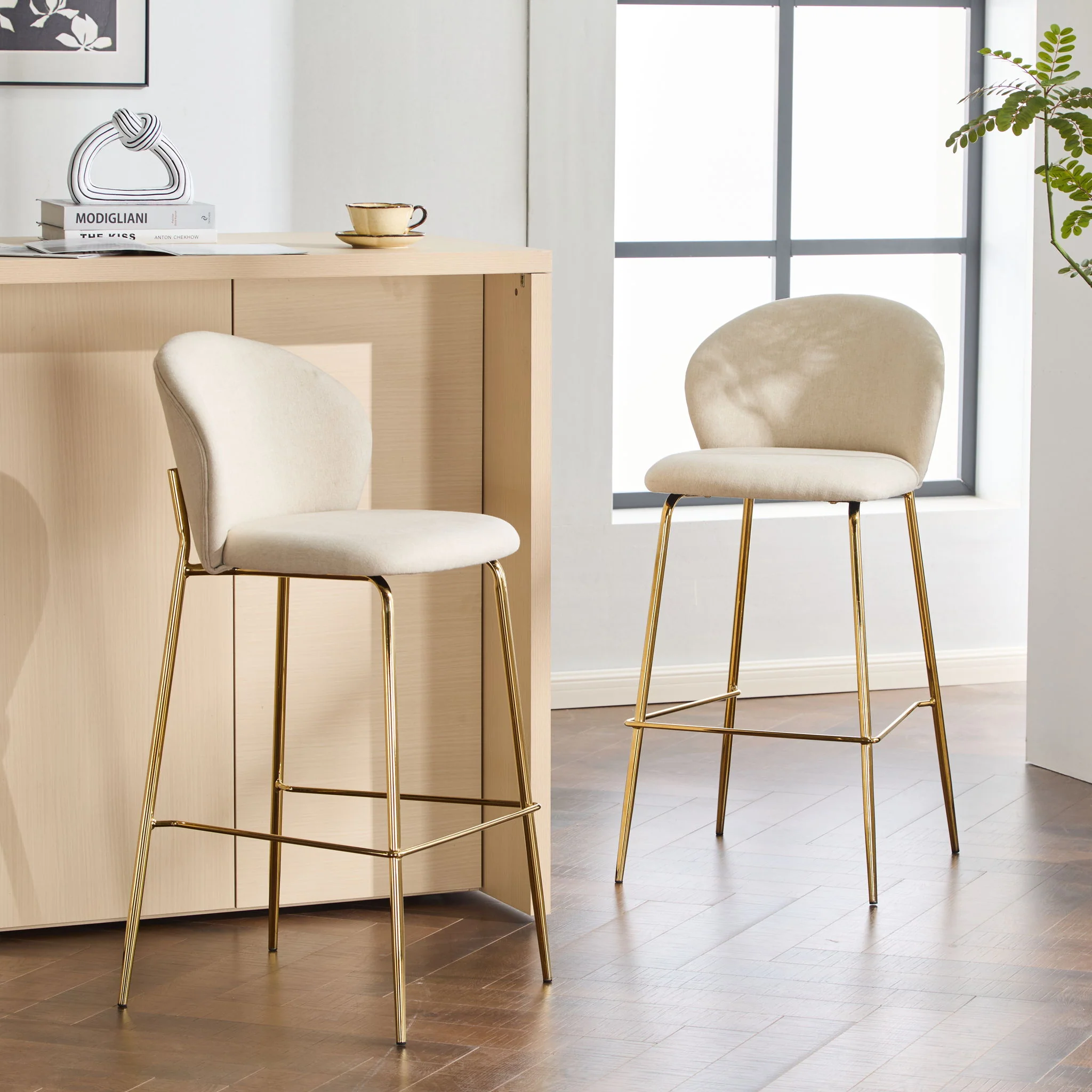 Kira - Upholstered Bar Stool (Set of 2) - Image 16