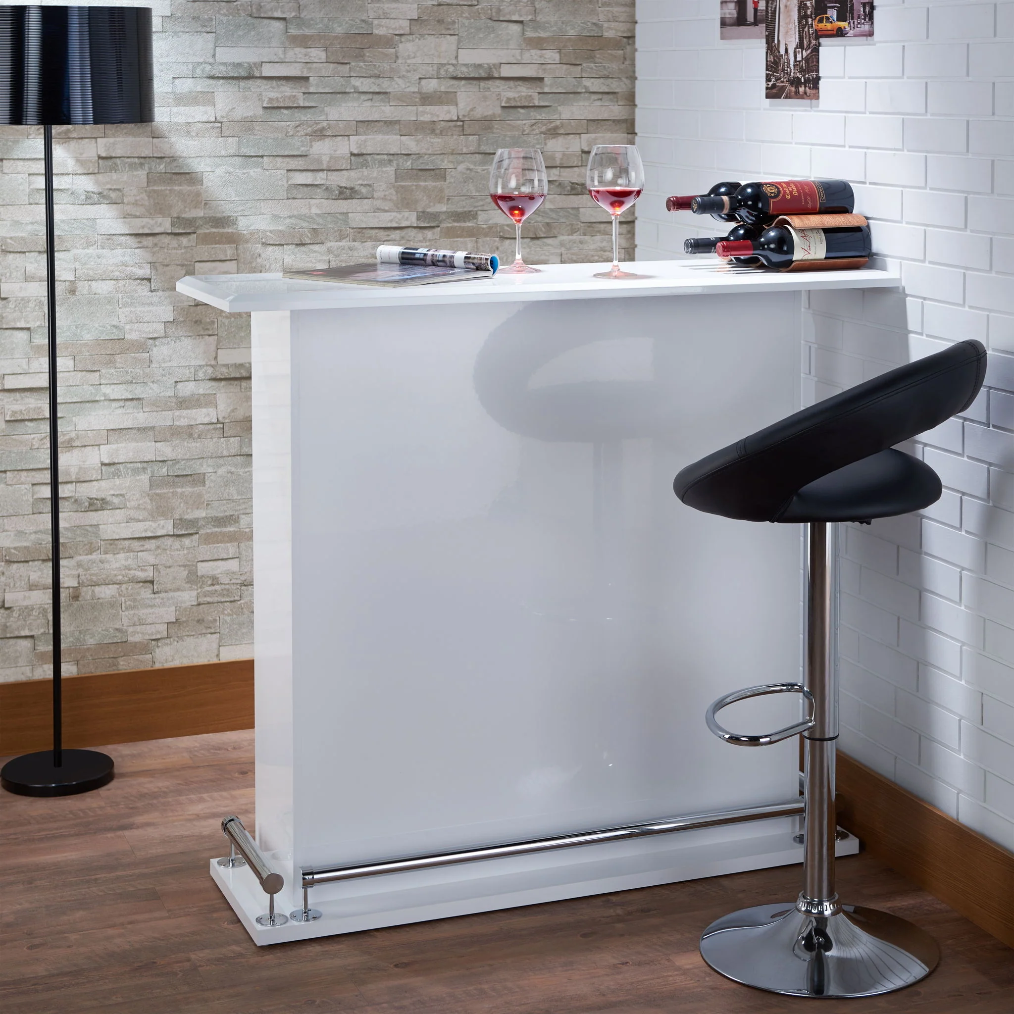 Kite - Bar Table - Gloss White - Image 4