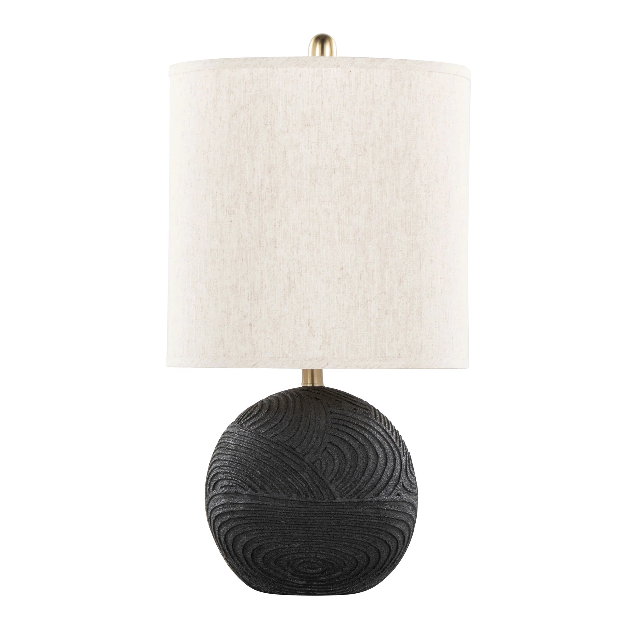 Kona - Contemporary Table Lamp (Set of 2) - Matte Black / Natural - Image 4