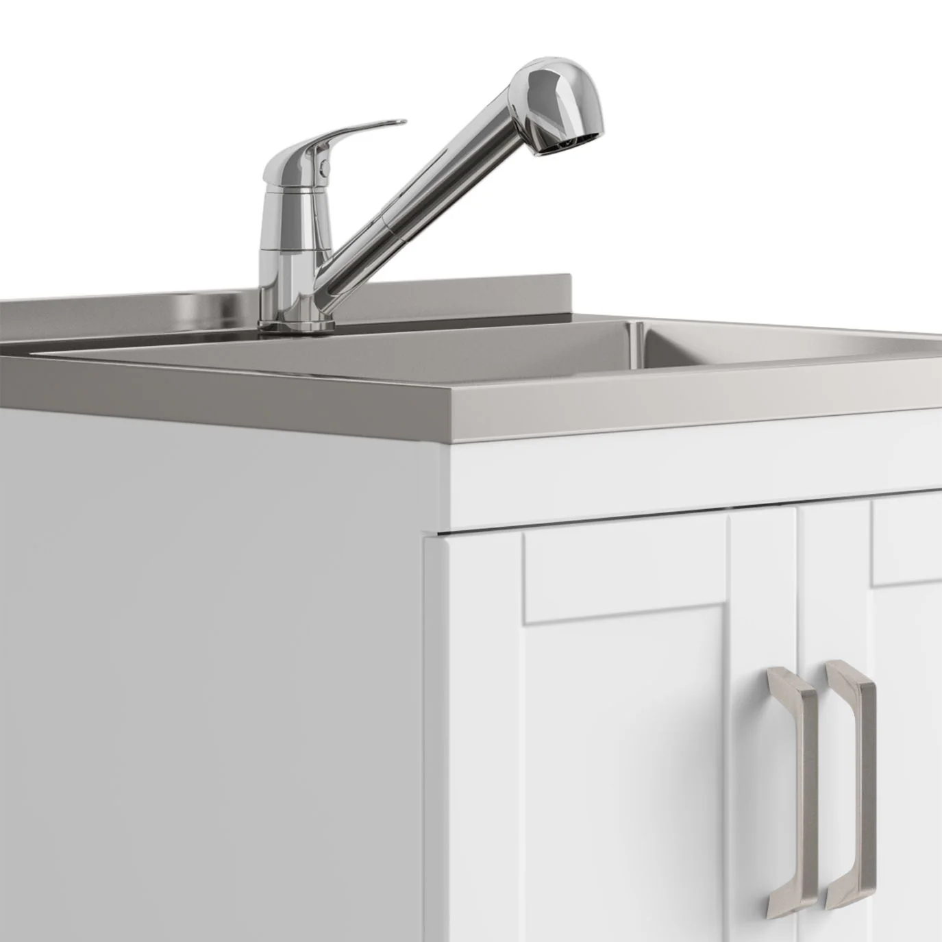 Kyle - Laundry Cabinet & Faucet And Stainless Steel Sink - Image 18