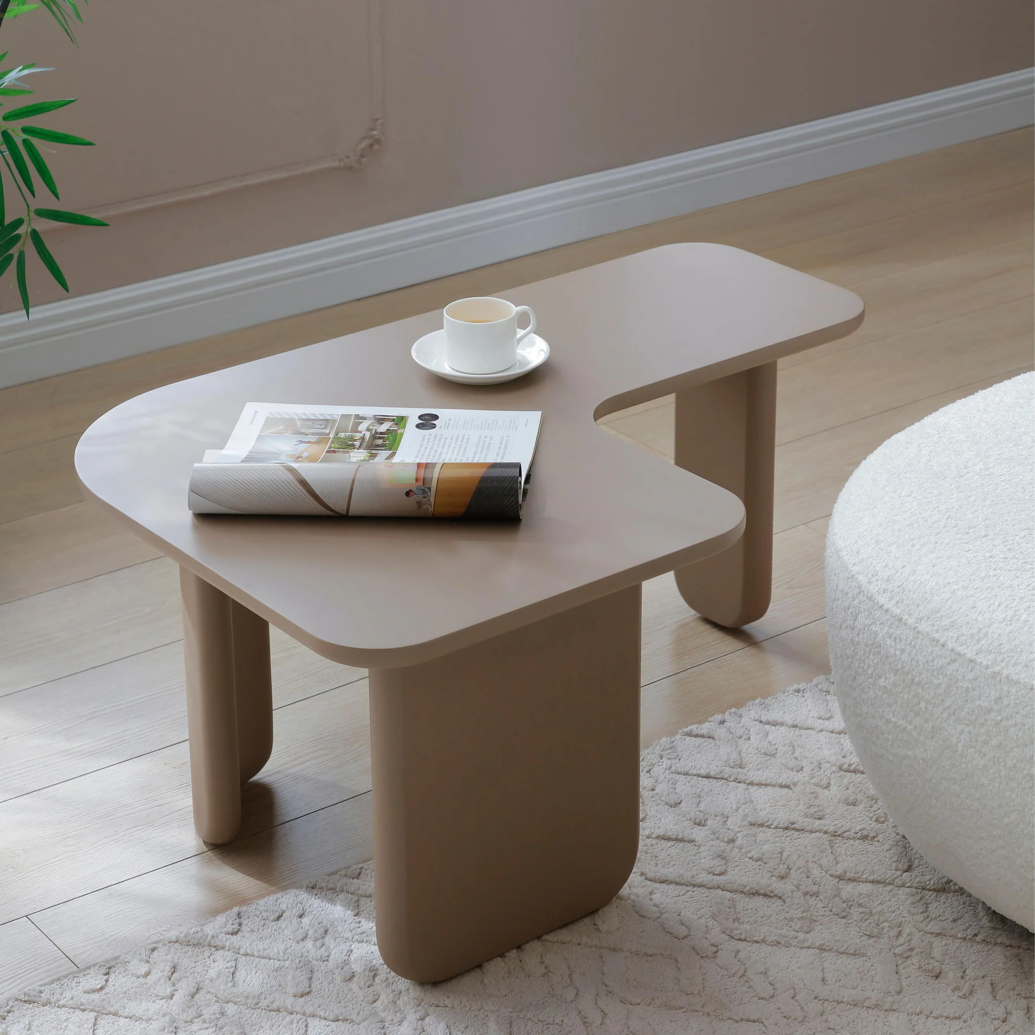 L-Shape Coffee Table For Living Room - Image 27