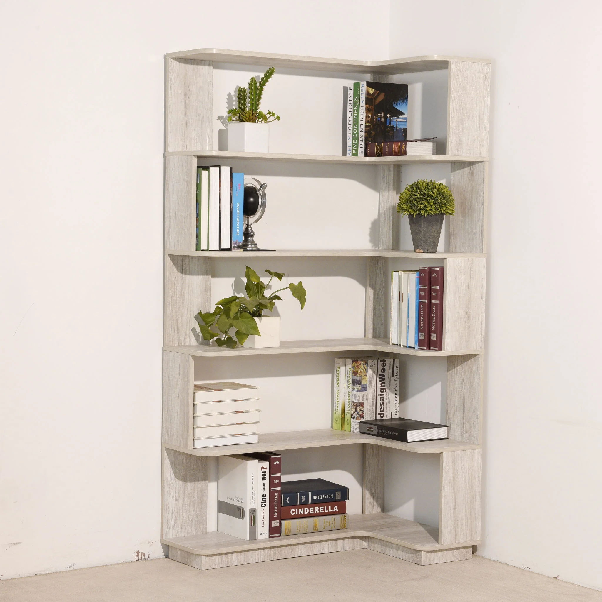 L-Shaped Corner Bookshelf - Image 43