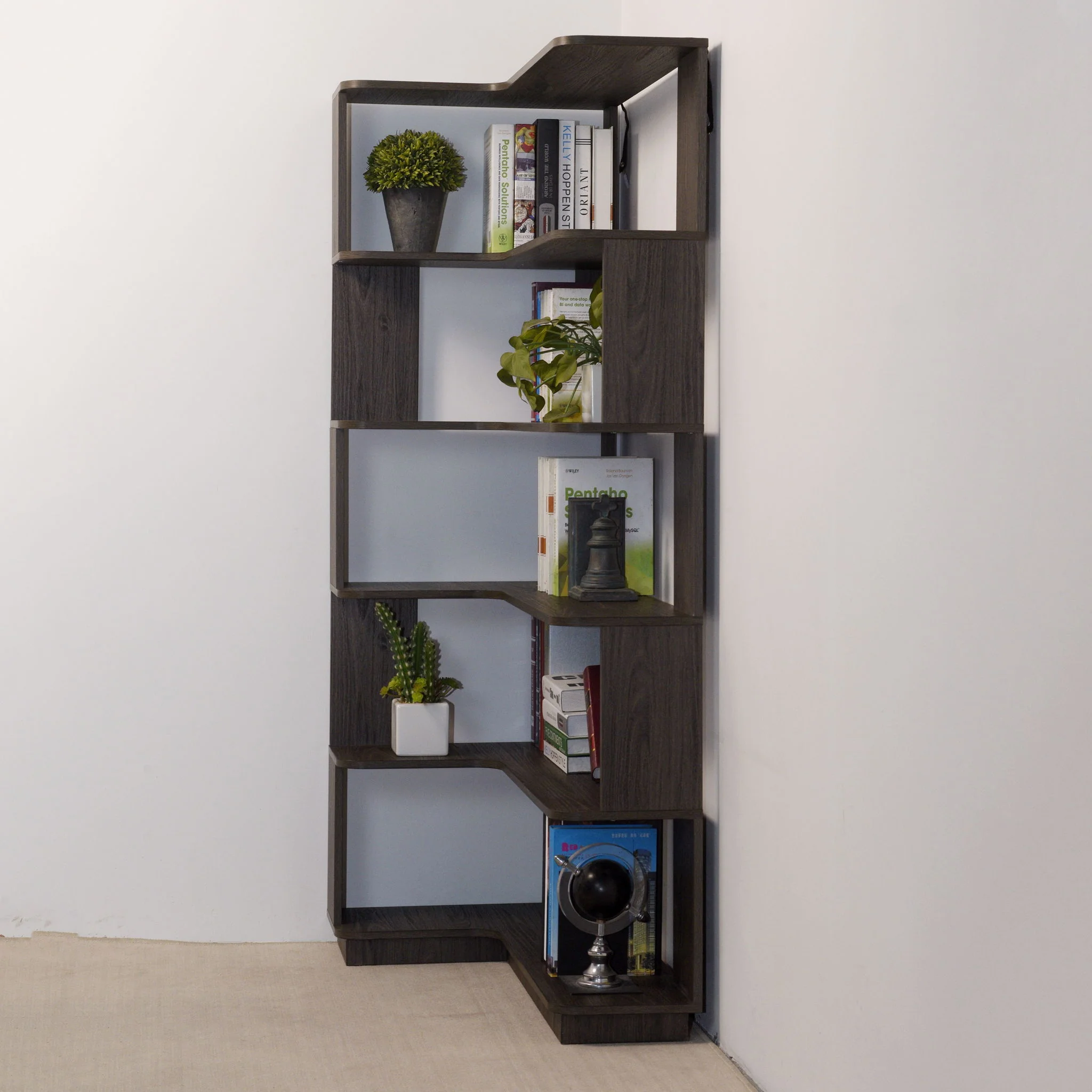 L-Shaped Design Corner Bookshelf - Image 6