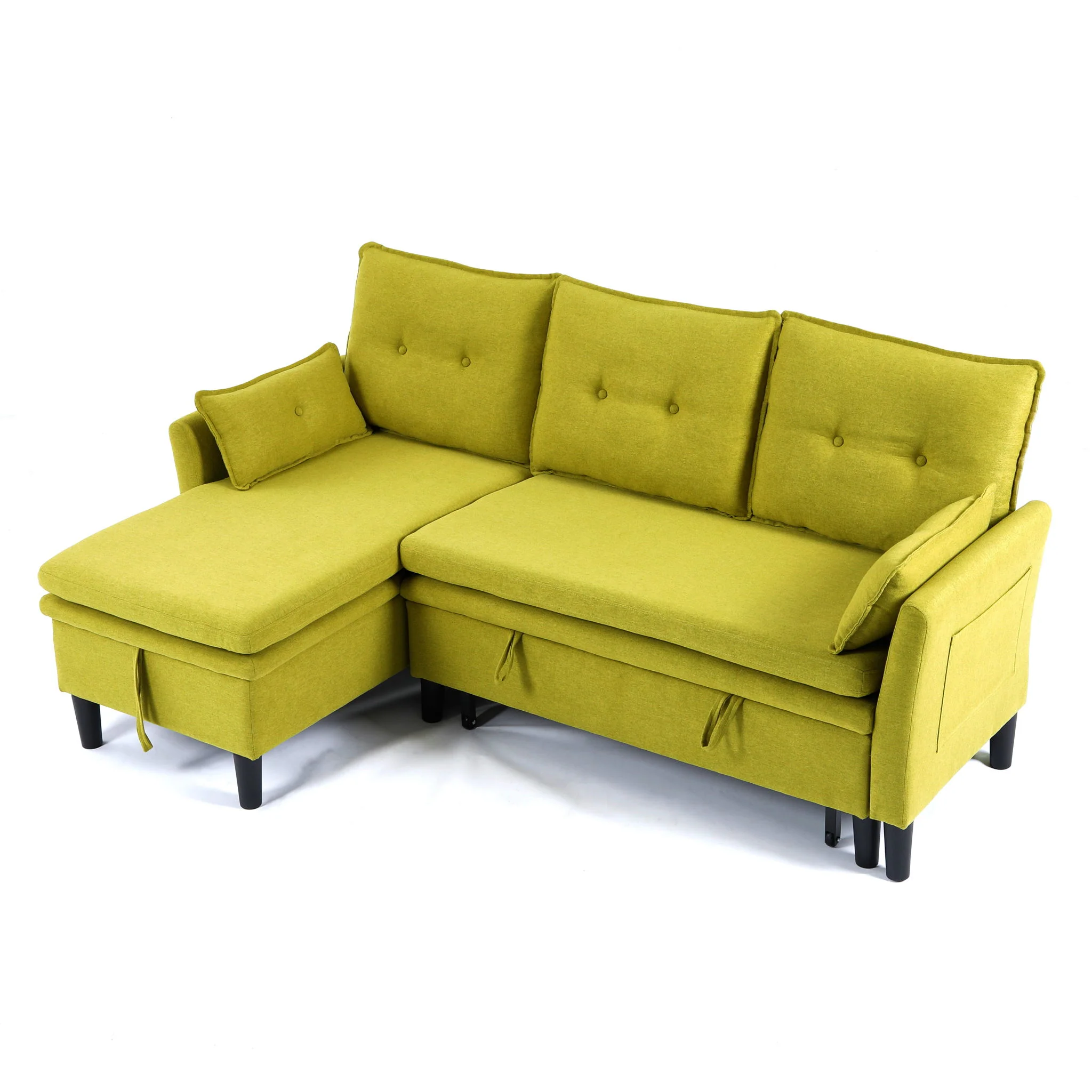 L-Shaped Reversible Chaise Sectional Sofa With Storage - Image 4