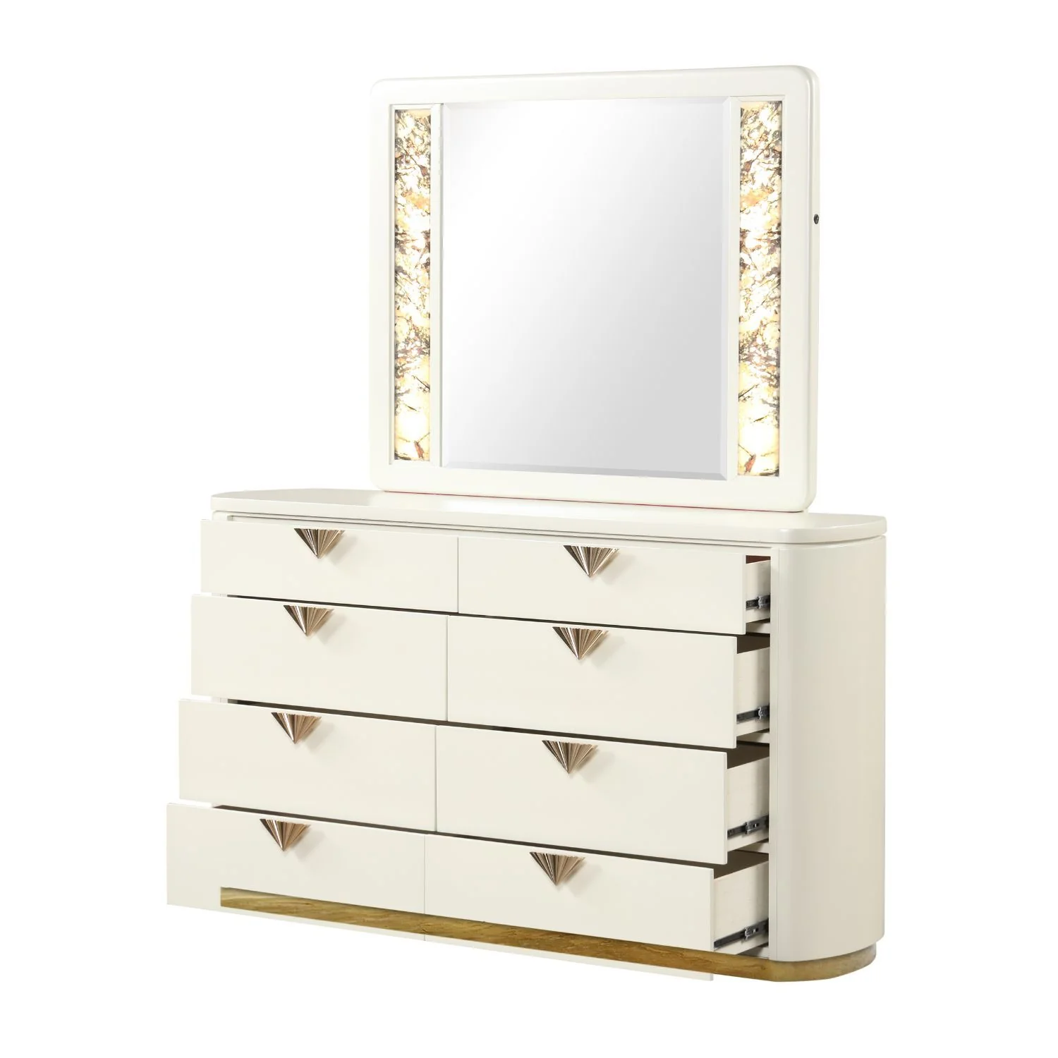 La Pierre - 6 Drawer Dresser - Beige - Image 3