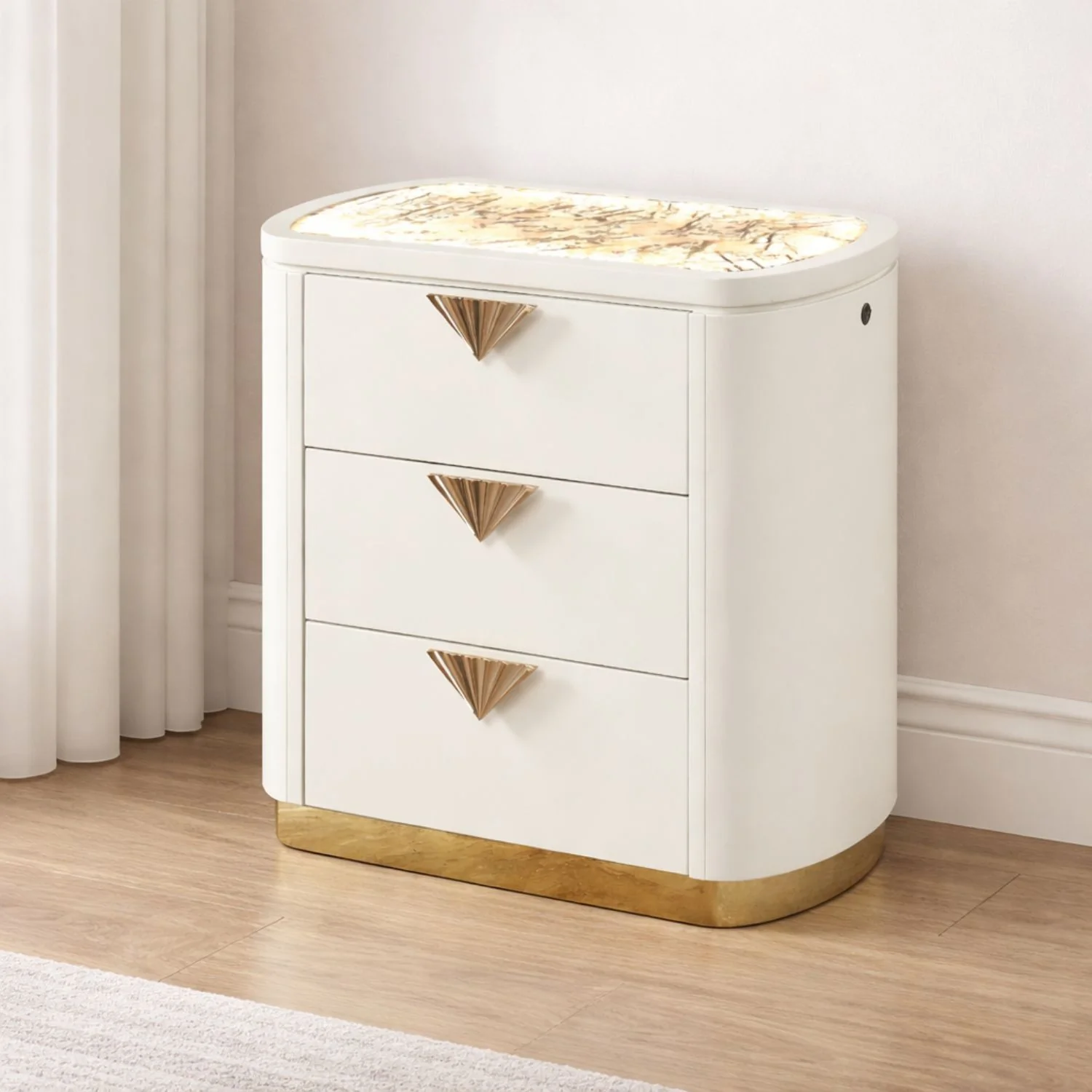 La Pierre - Nightstand - Beige - Image 4