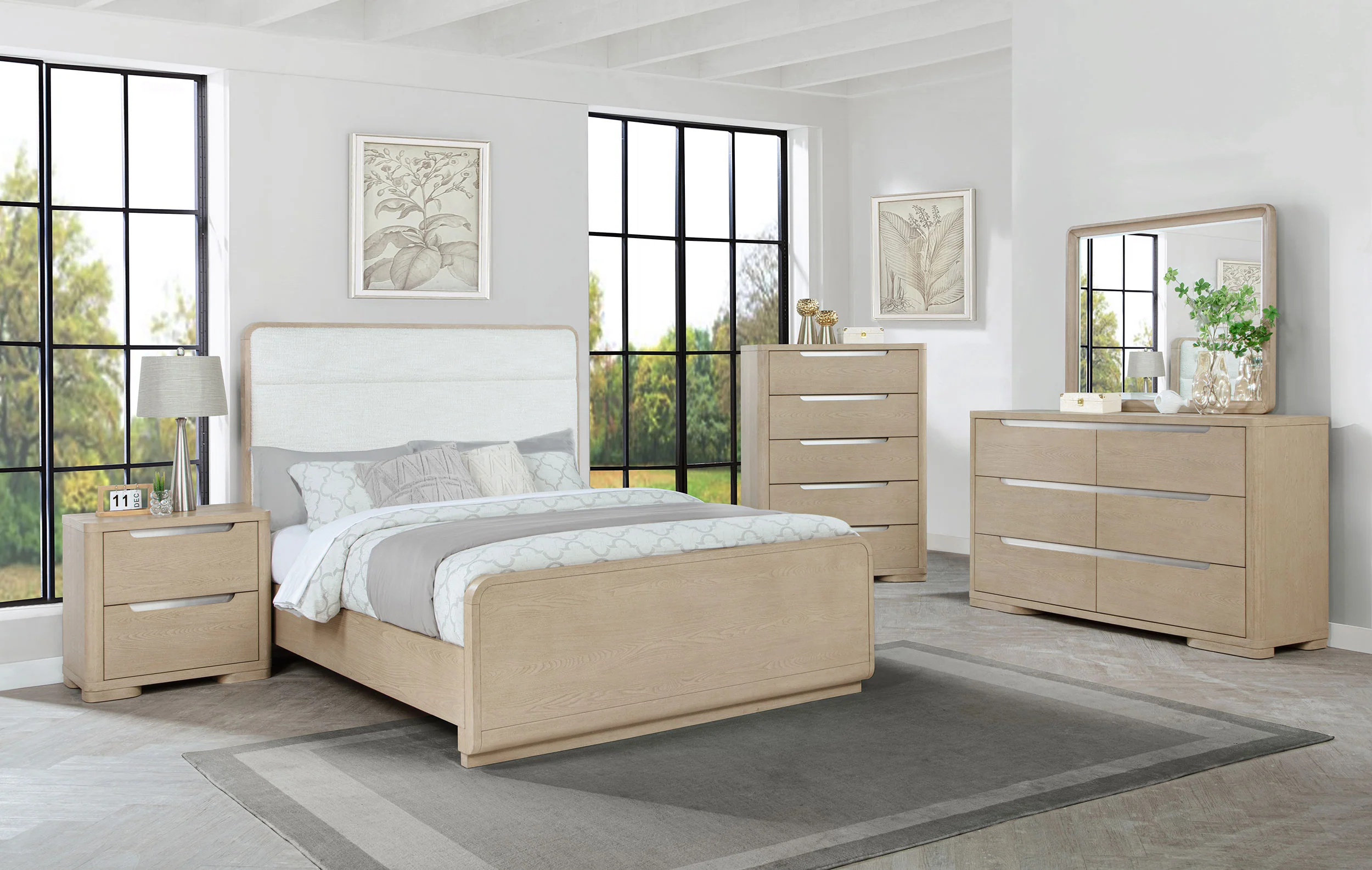 Ladera 56-inch Eastern King Panel Bed Light Elm - Image 12
