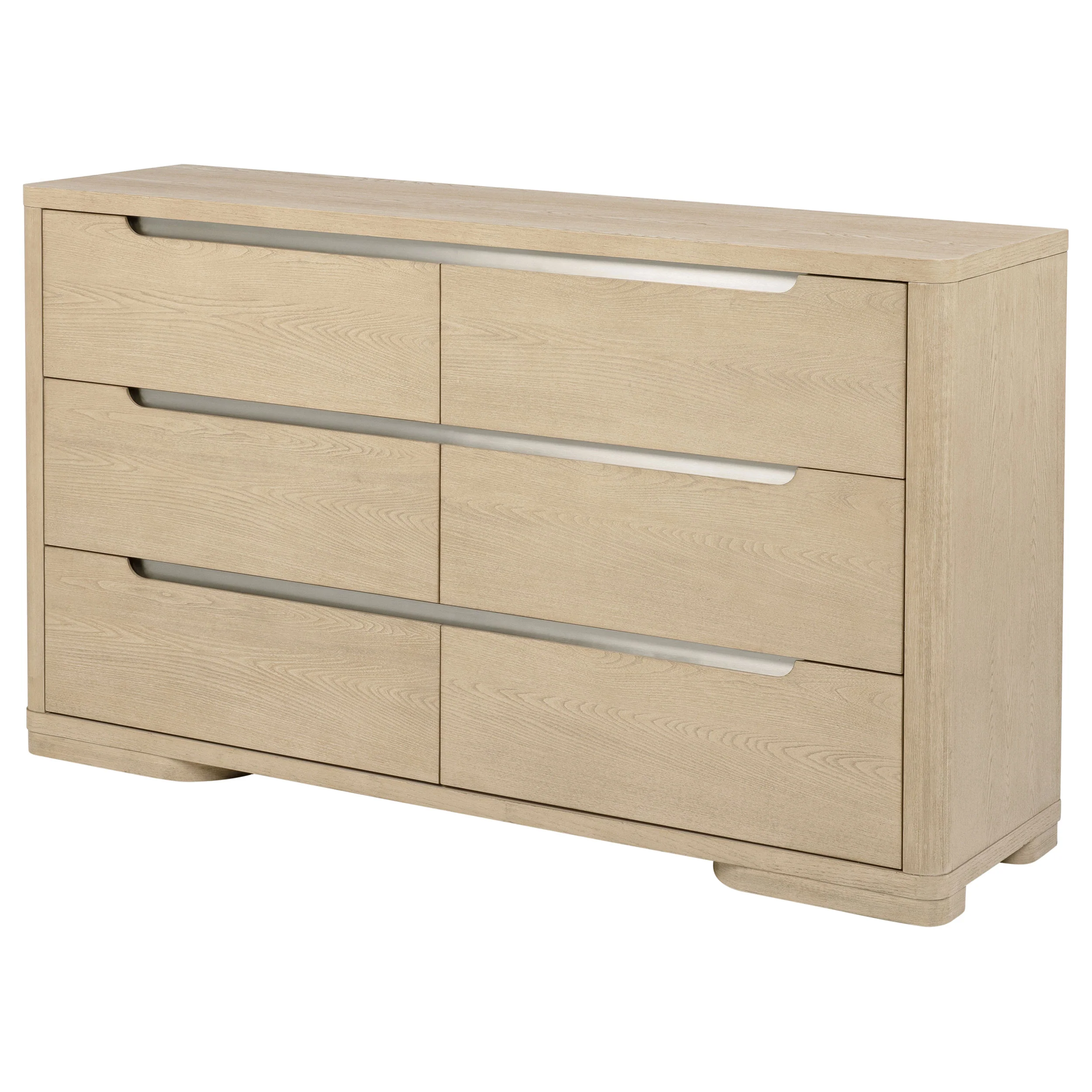 Ladera 6-Drawer Bedroom Dresser Light Elm - Image 2