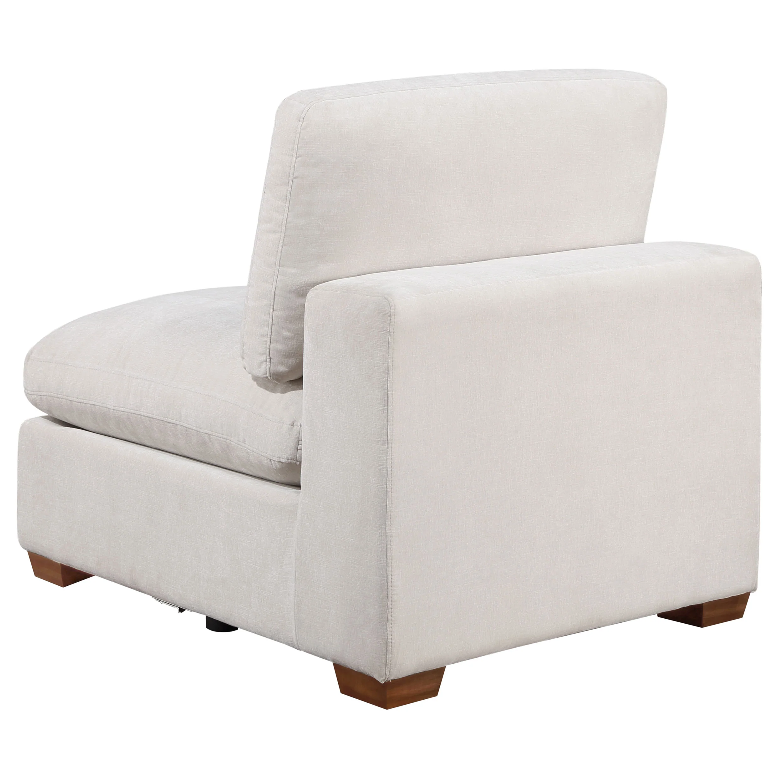Lakeview Upholstered Armless Chair in Ivory - Image 5