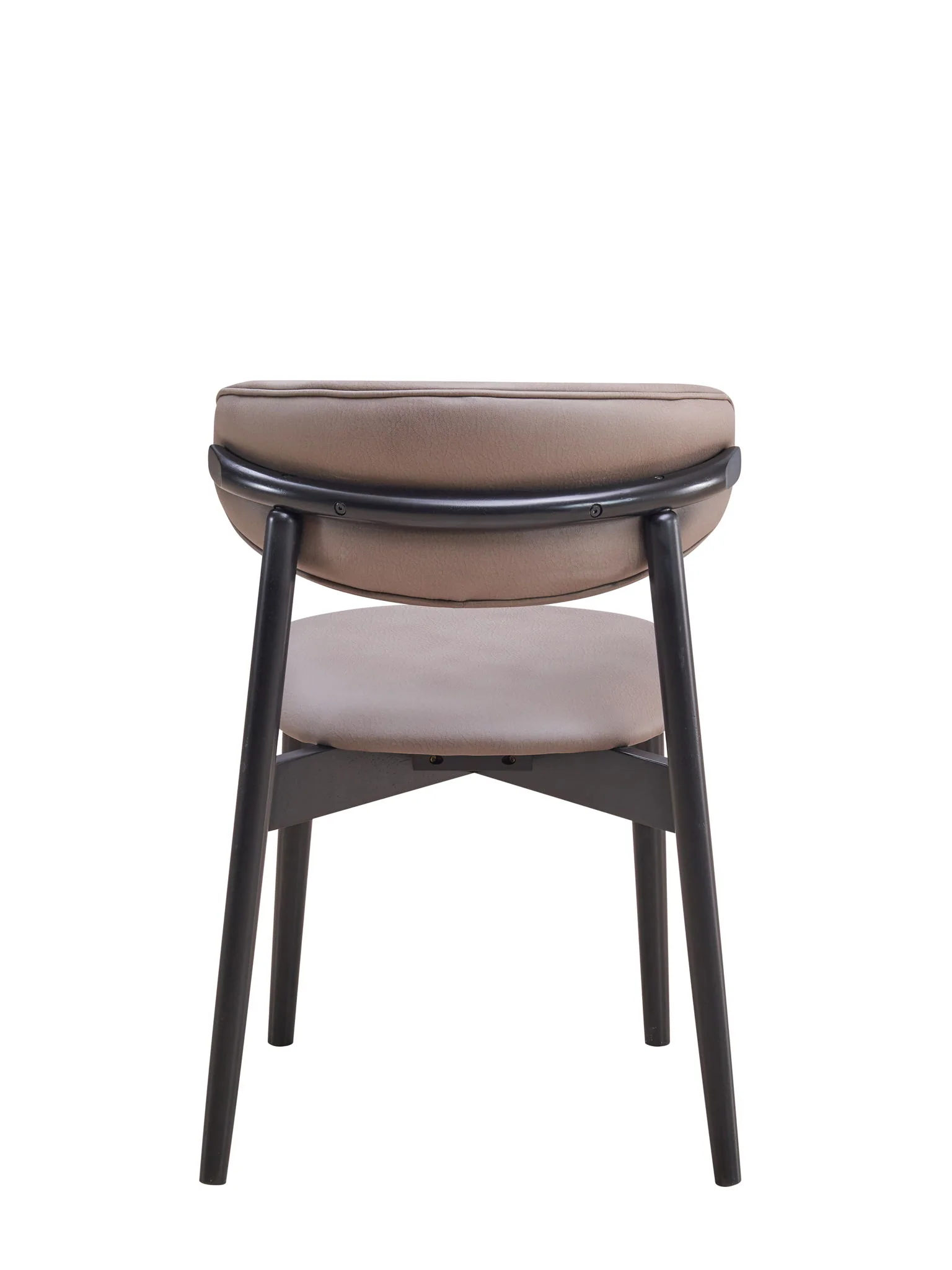 Lanae - Polished Microfiber Side Chair (Set of 2) - Gray - Image 2