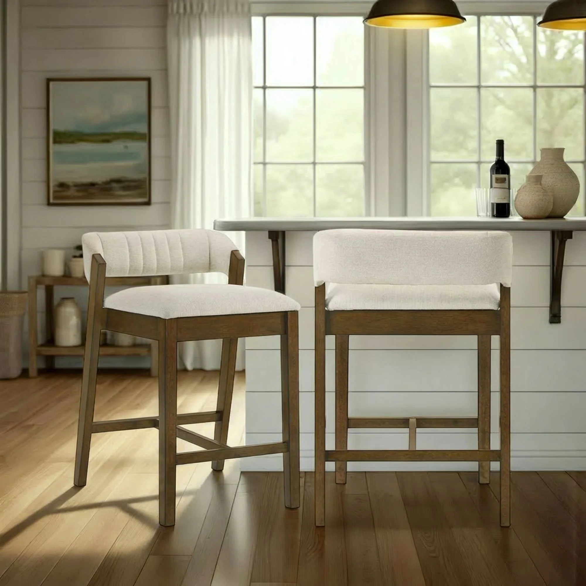 Landyn - 30" Sepia Brown Bar Height Rubberwood Barstool - Image 10
