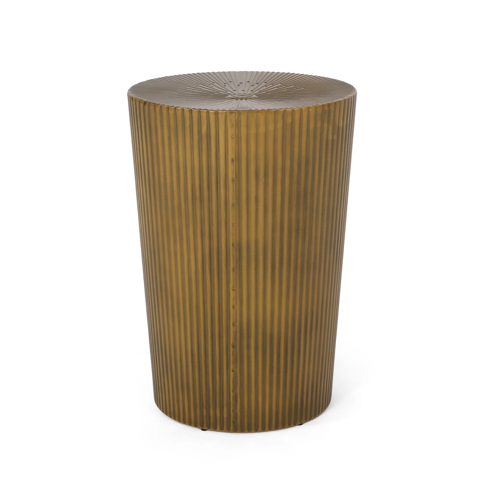 Langseth - Iron Sunburst Side Table Modern Design - Image 4