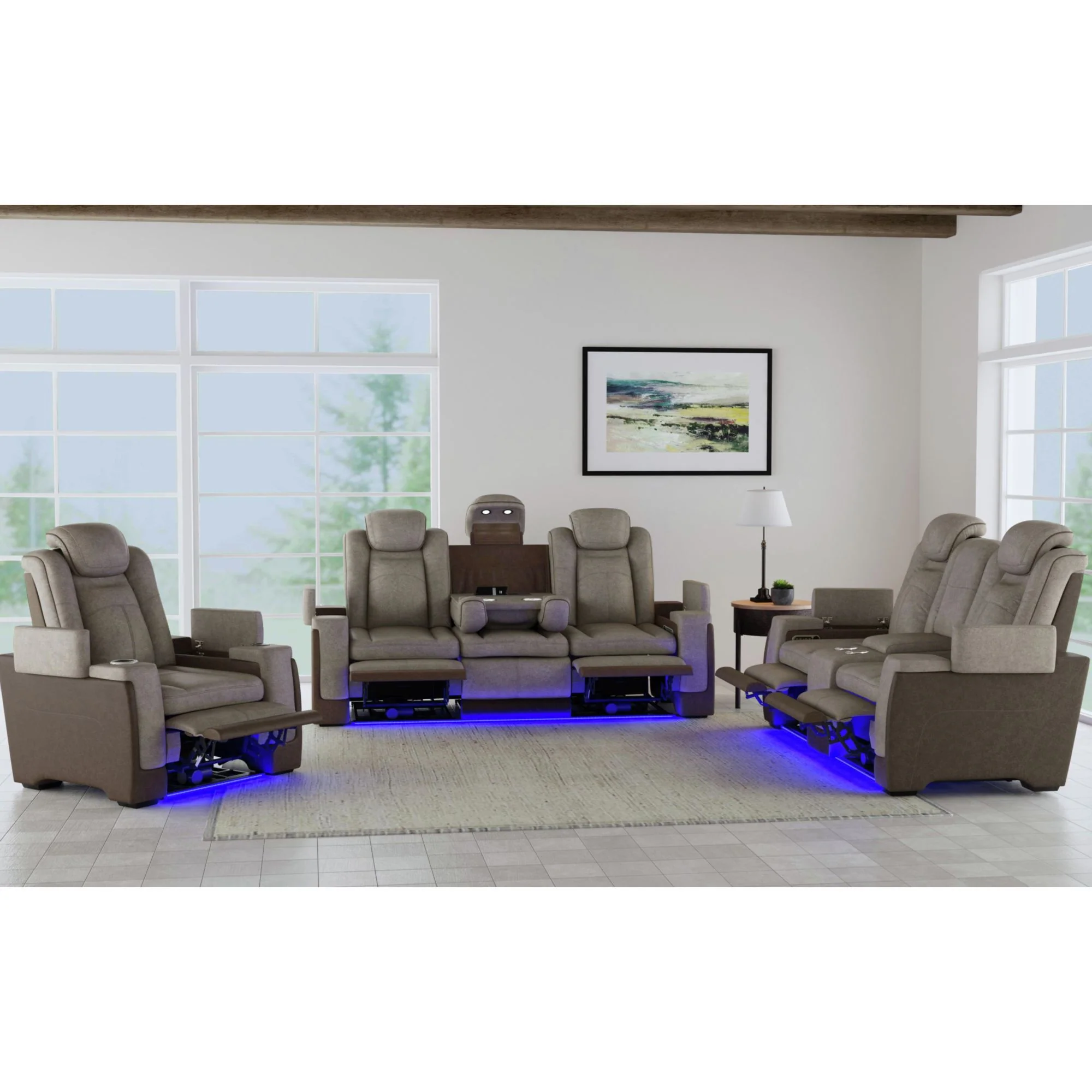 Lantana - Power Motion Loveseat With Power Headrest, LED, And Console - Image 16