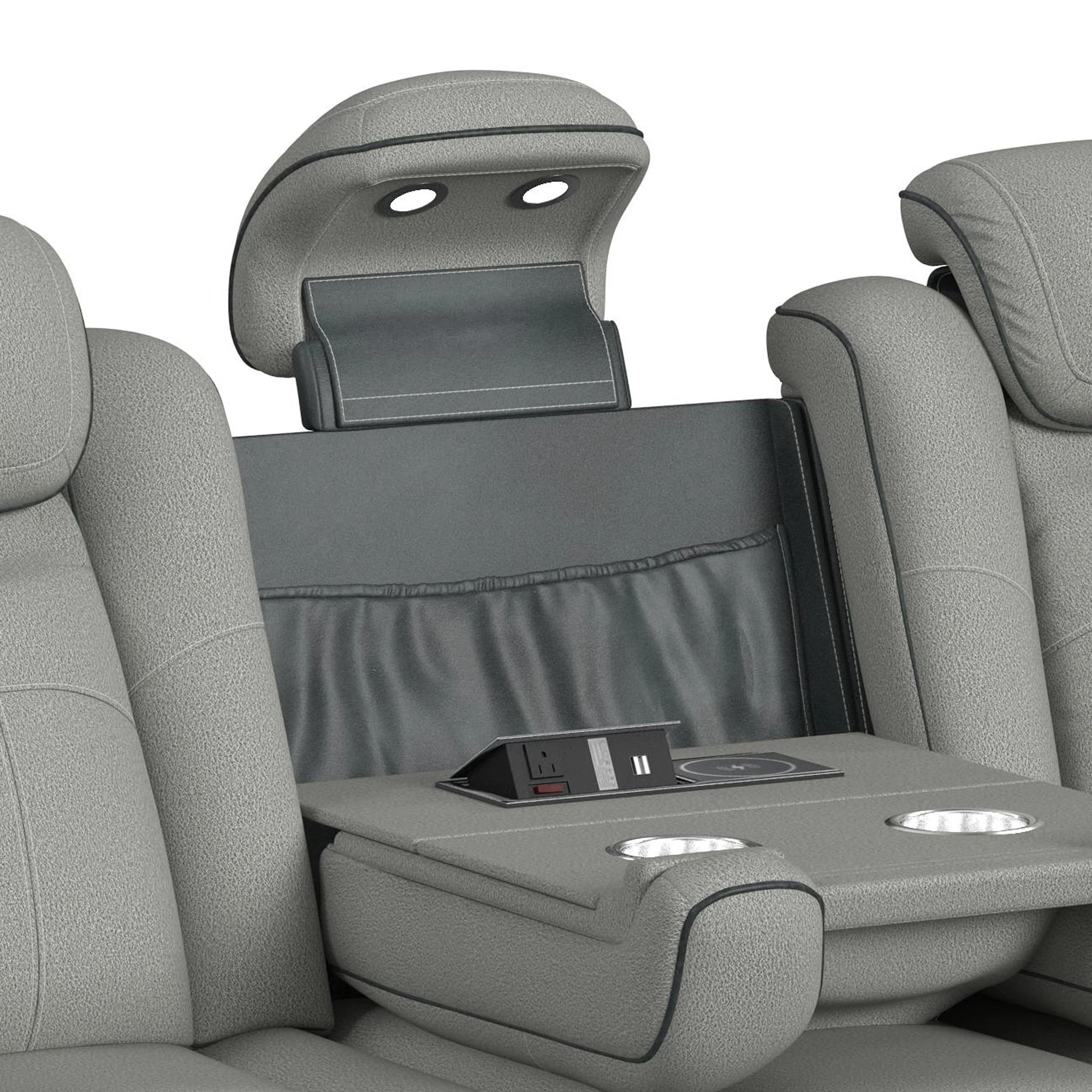 Lantana - Power Motion Sofa With Power Headrest, LED, Ddt, Reading Light And Pws - Image 14