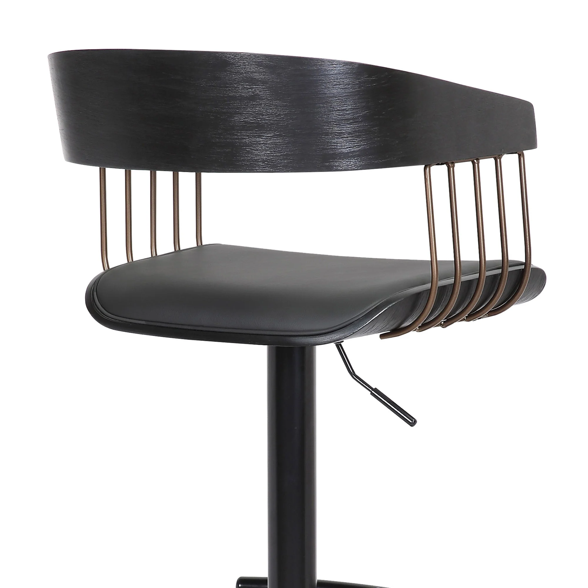 Larisa - Adjustable Wood Bar Stool - Image 4