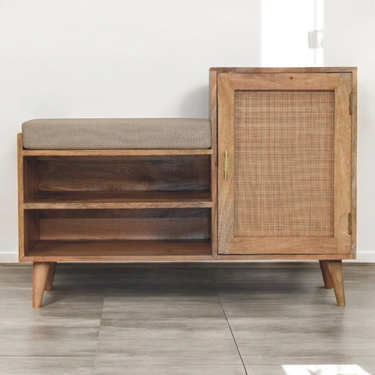 Larissa - 2 Slot Bench Unit - Beige - Image 8