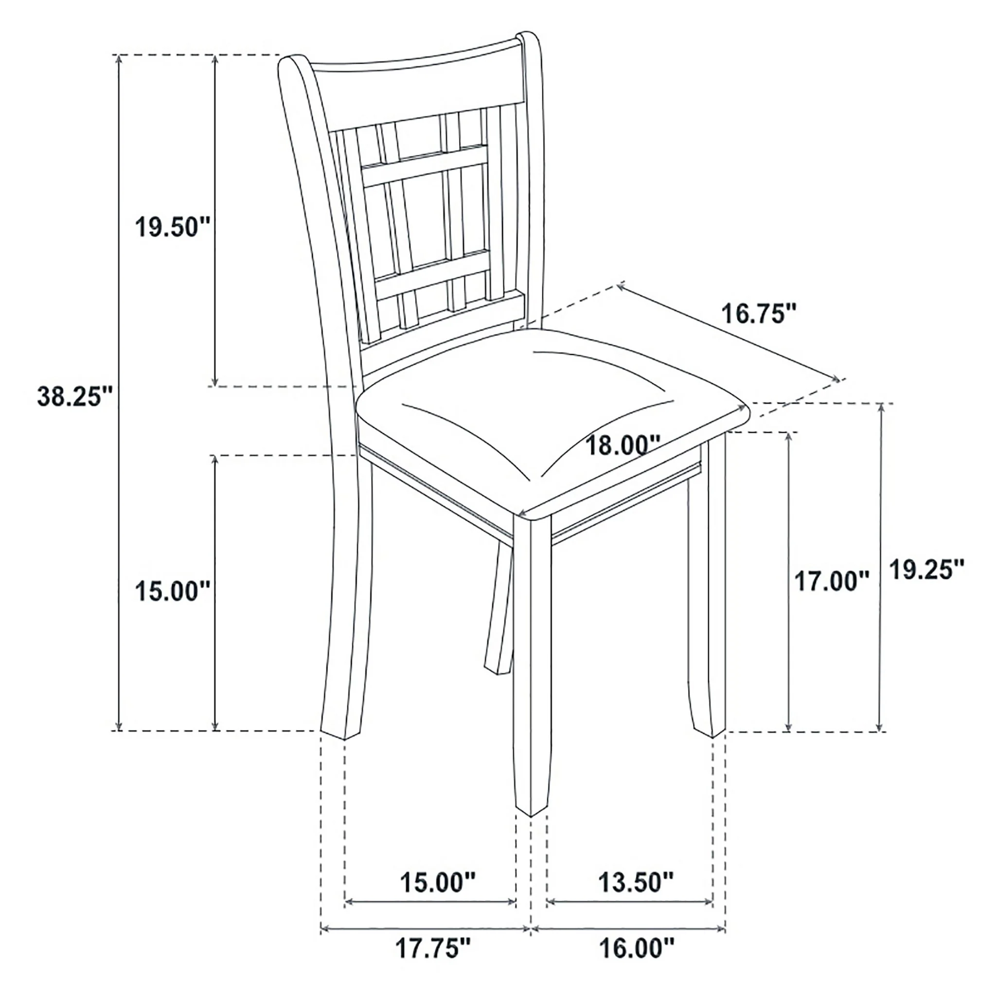 Lattice Back Side Chairs (Set of 2) - Image 11