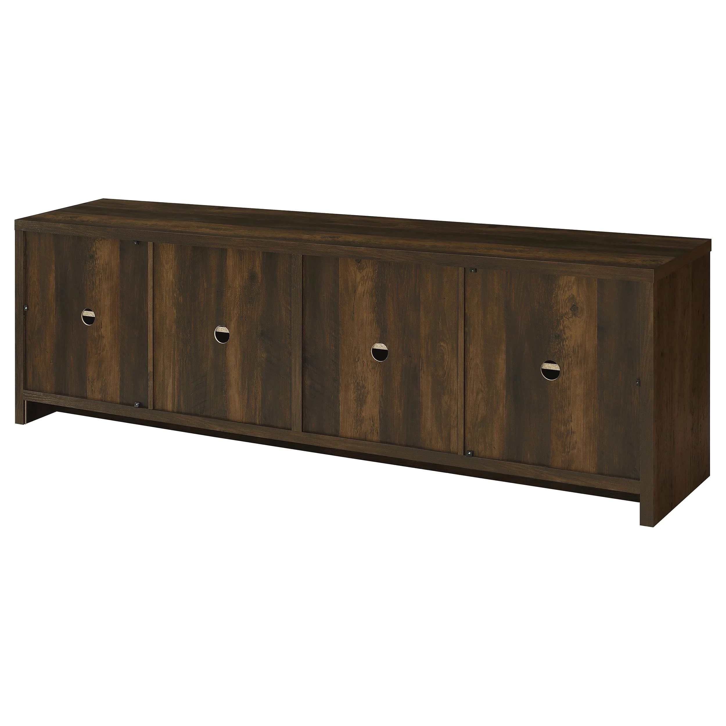 Laughlin 4-Door Dark Pine TV Stand - 78 Inches - Image 8