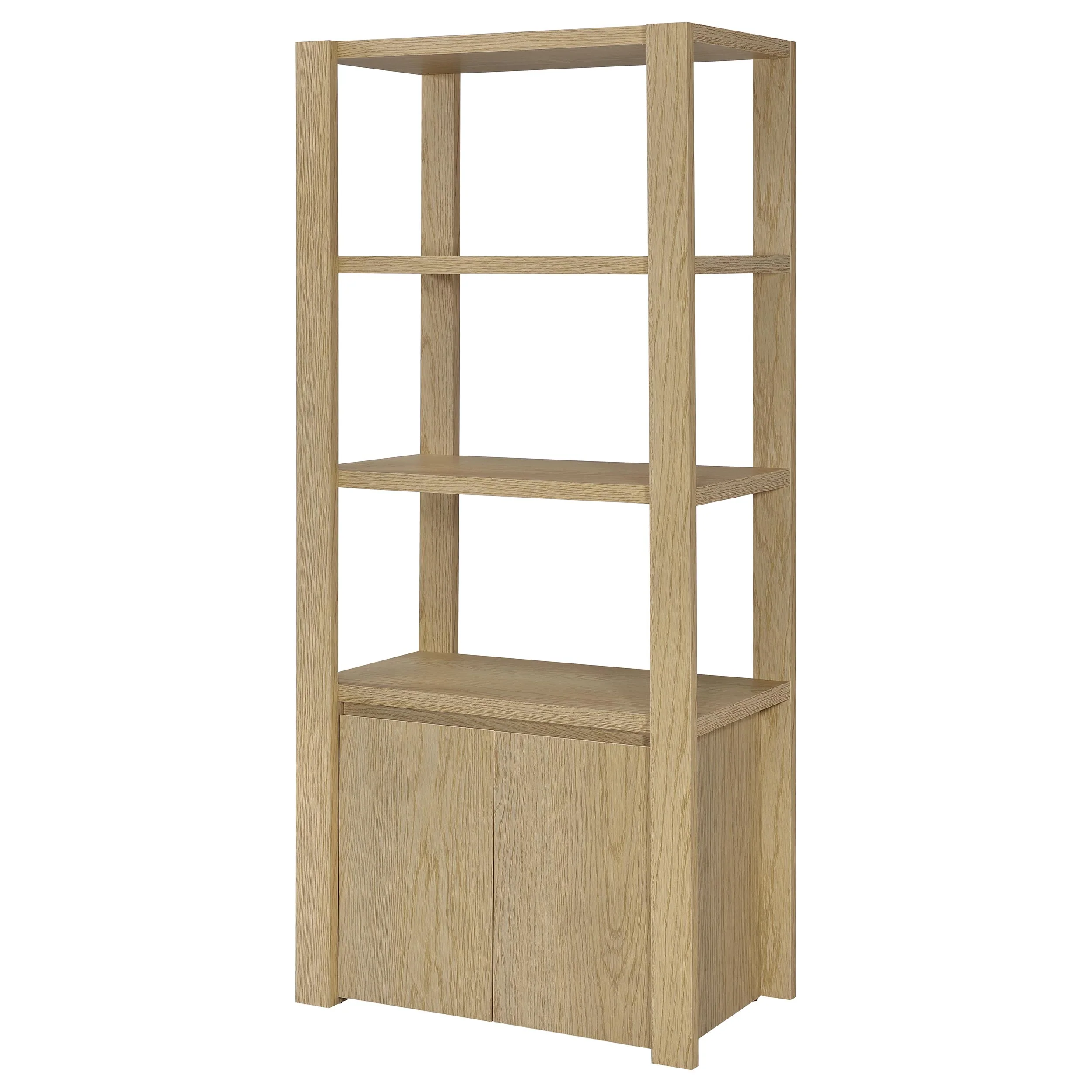 Laurelton 3-Shelf Media Tower Light Oak - Image 5