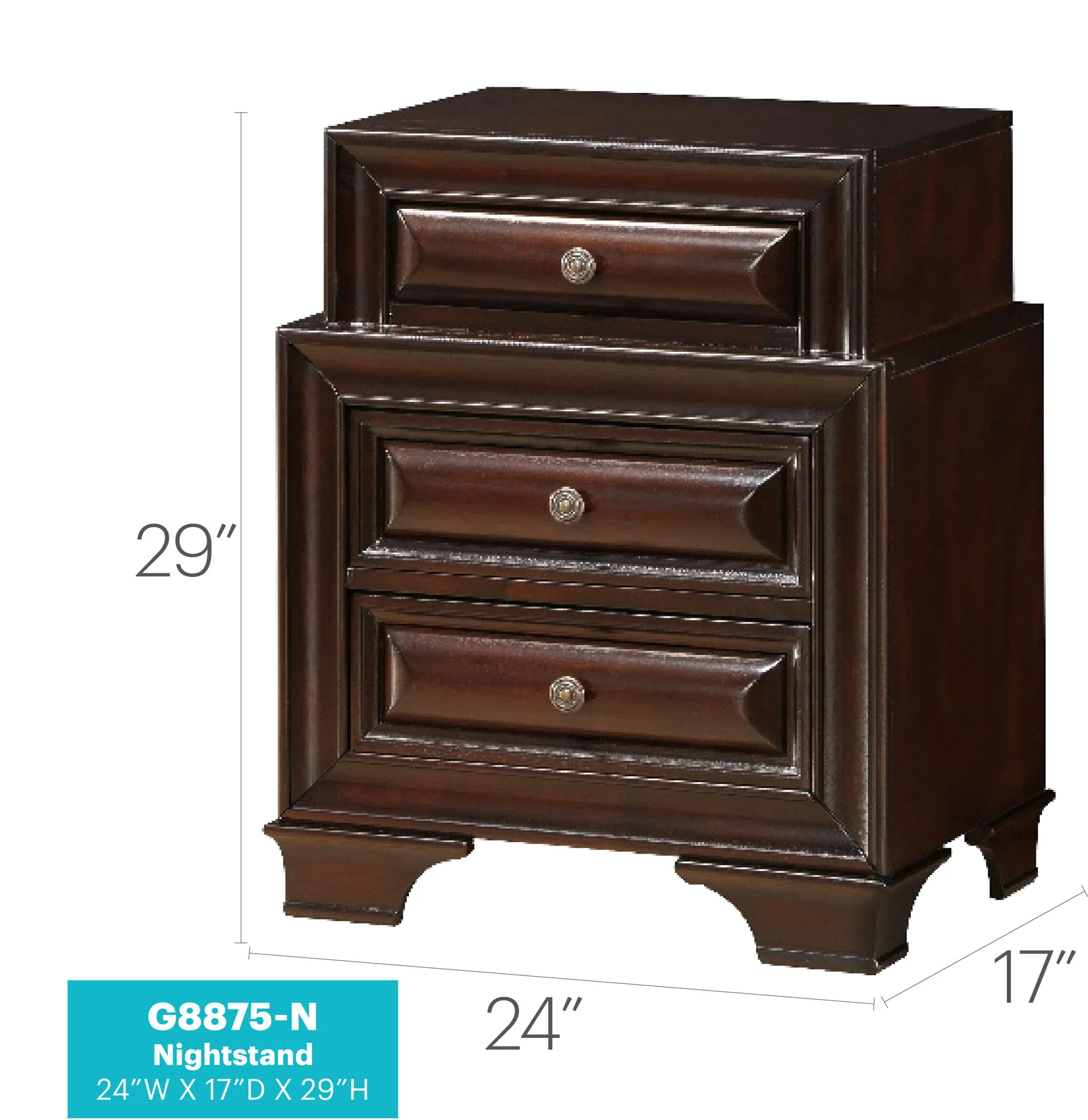 LaVita - Nightstand - Cappuccino - Image 4