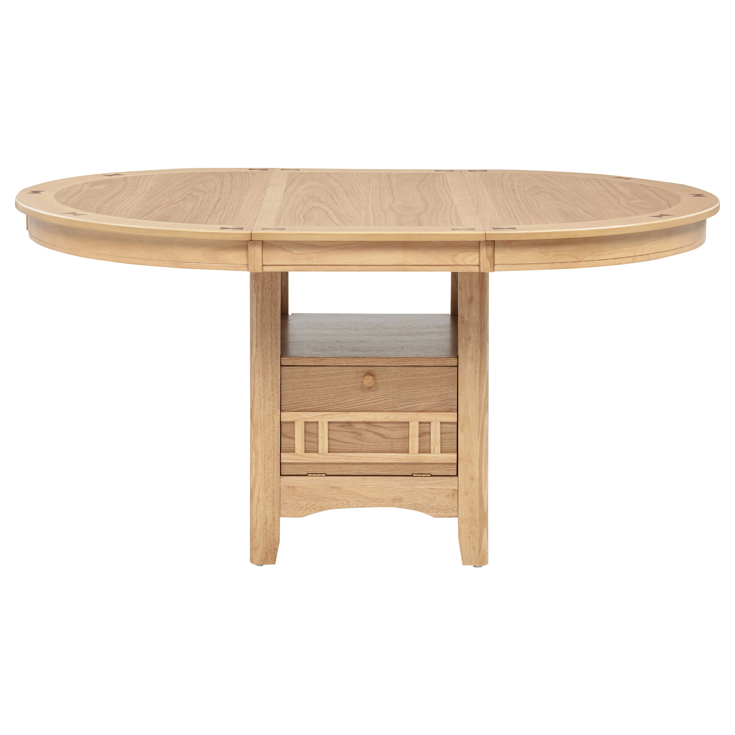 Lavon Oval 60-inch Wood Extension Dining Table Light Oak - Image 3
