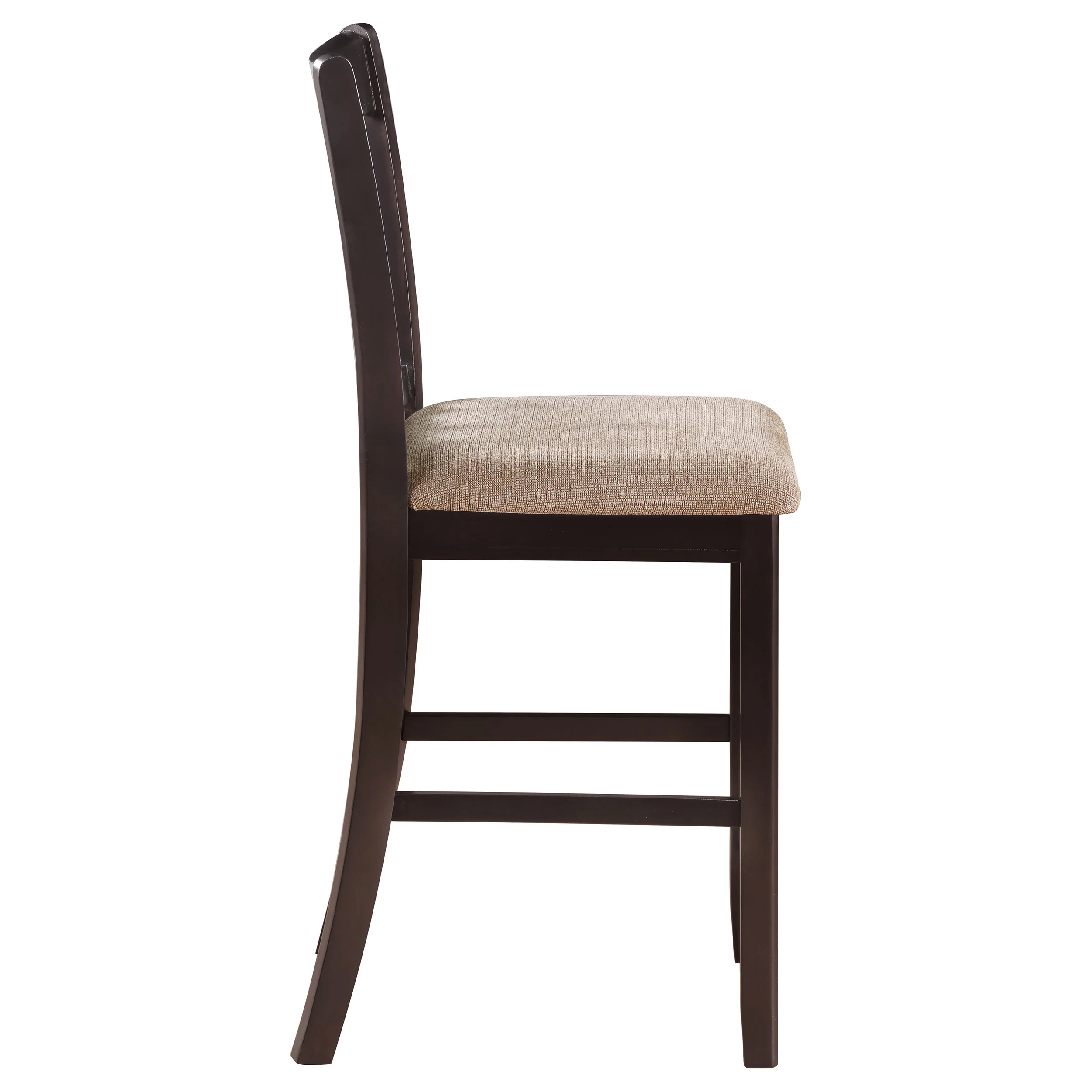 Lavon Wood Counter Height Dining Chair Tan and Espresso Set of 2 - Image 6