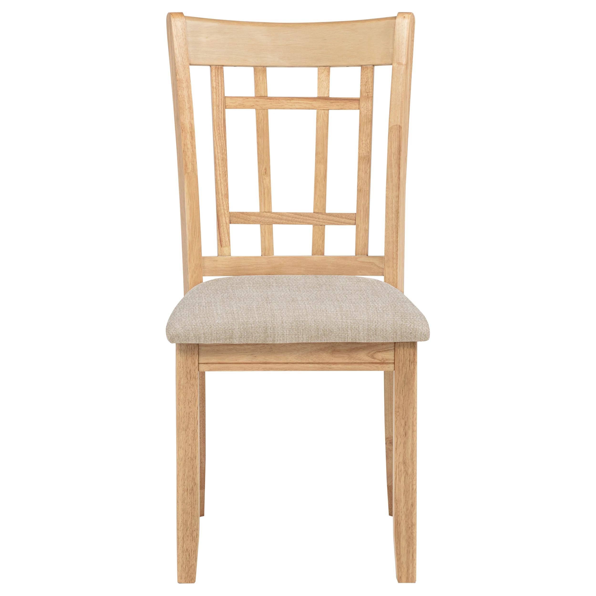 Lavon Wood Dining Side Chair - Linen and Light Oak (Set of 2) - Image 5