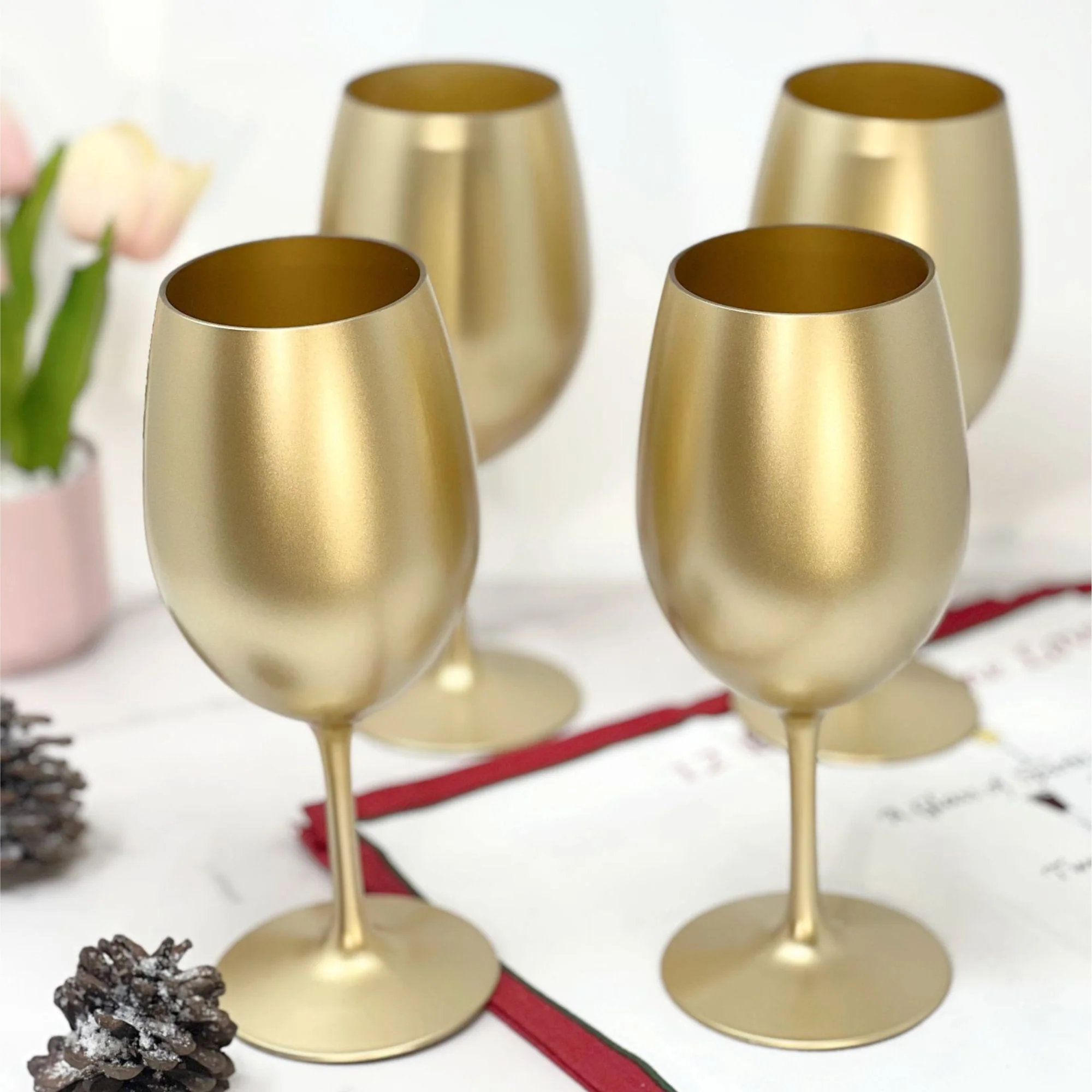 Leadingware Tritan Hammer Plastic Wine Glasses (Set of 4) - Image 10