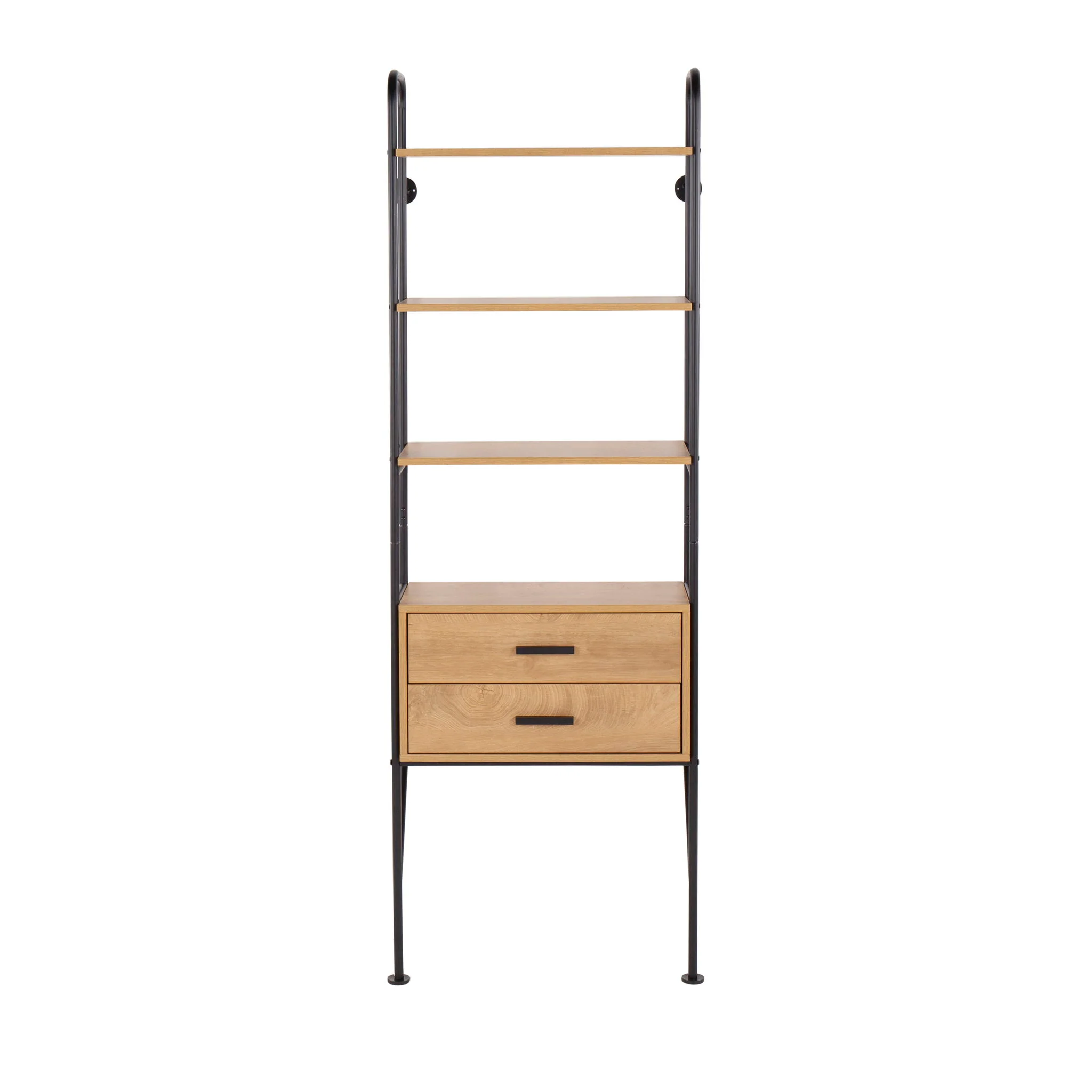 Lean - Industrial Bookcase - Black / Brown - Image 4