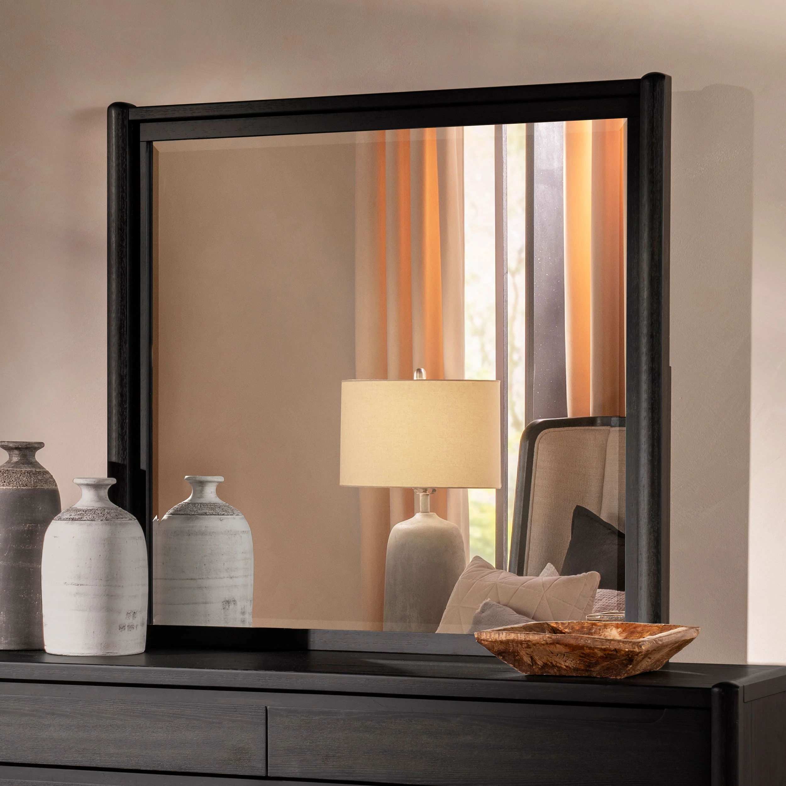 Leandro Dresser Mirror Burnished Black - Image 3