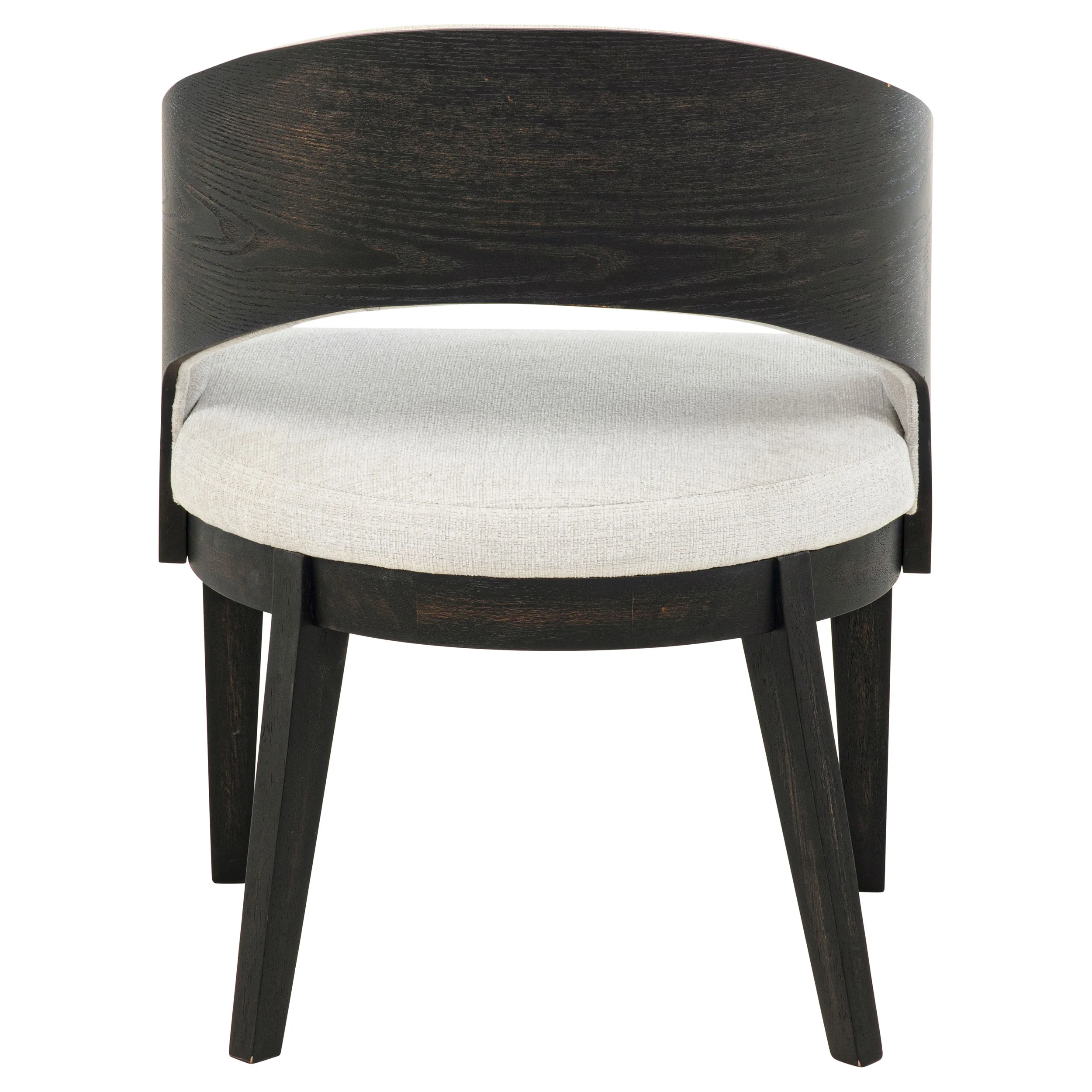 Leandro Upholstered Dining Arm Chair Cream Set of 2 - Image 8