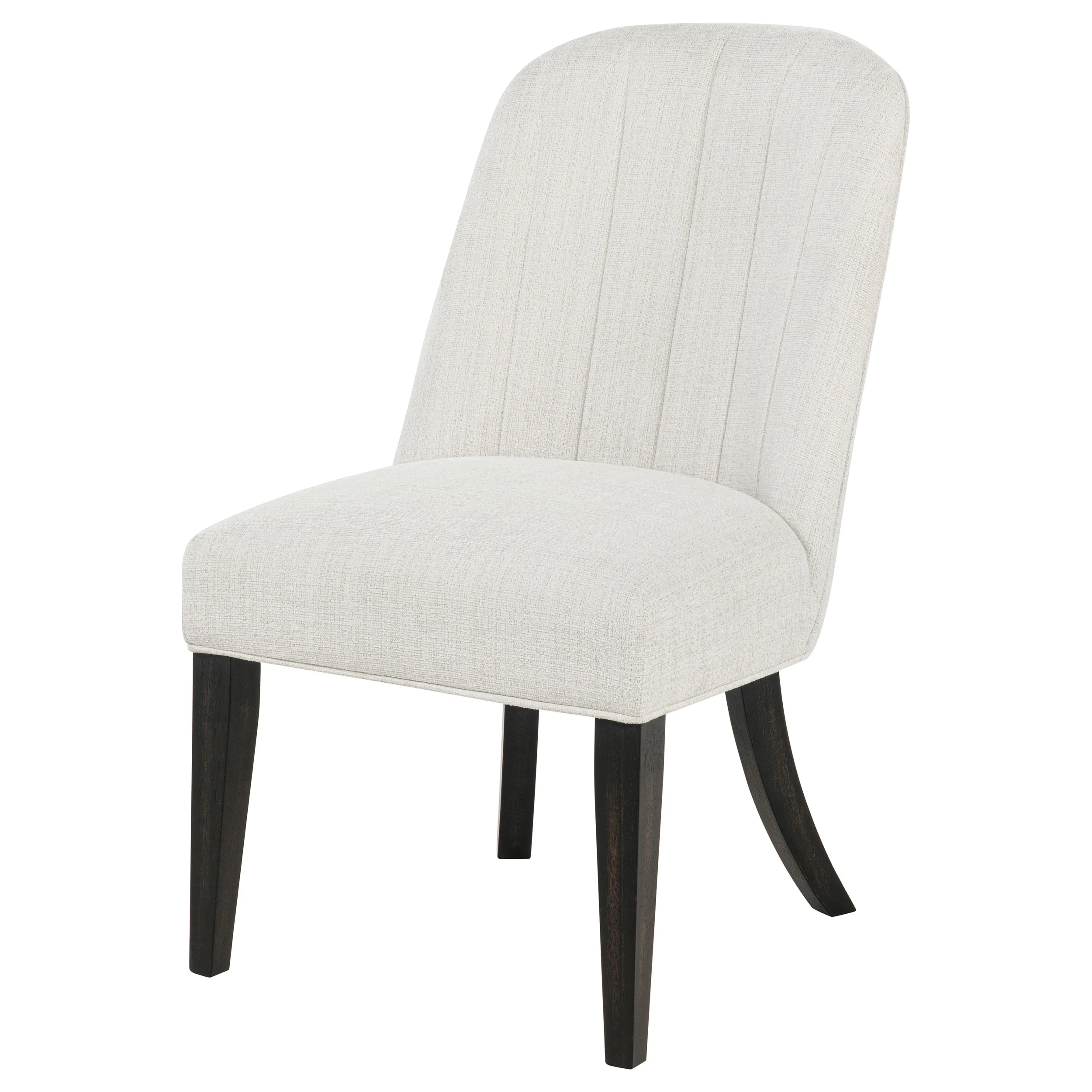 Leandro Upholstered Dining Side Chair, Cream (Set of 2) - Image 5