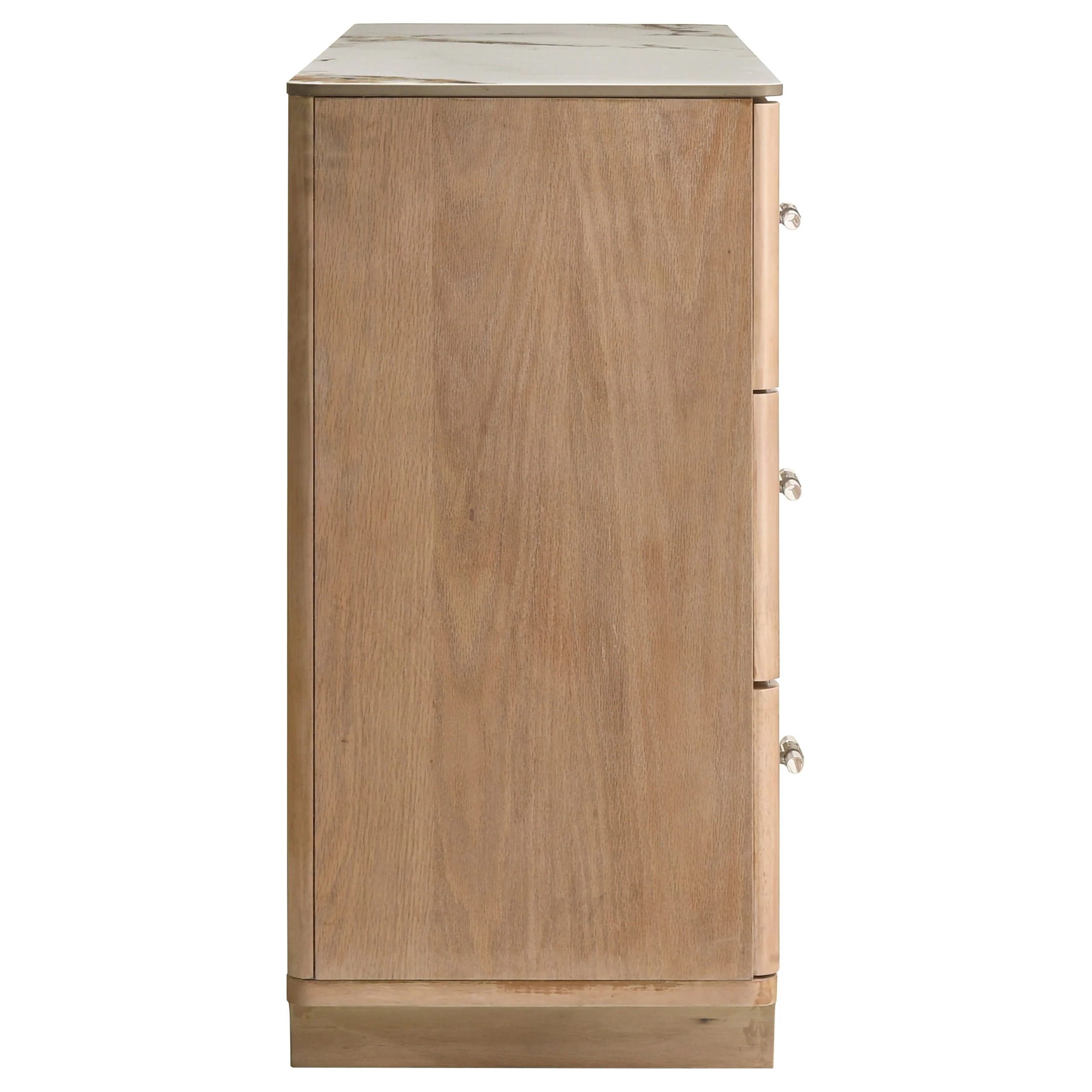 Leanne 6-Drawer Sintered Stone Top Dresser, Light Oak - Image 10